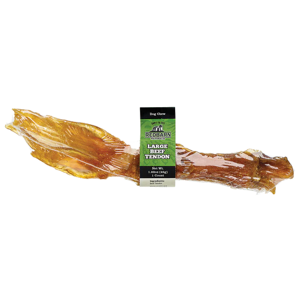 Premium Beef Tendon Dog Dental Chew - Natural Long-Lasting Dog Treat for Teeth Cleaning & Tartar Control - Great for Aggressive Chewers & Dental Health Care