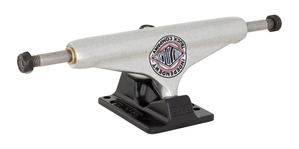 Stage 11 Forged Hollow BTG Summit Silver Black Independent Skateboard Trucks - Premium Skateboard Parts for Street & Park Riding