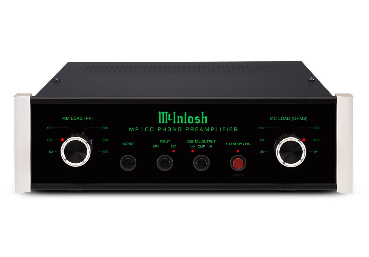 McIntosh MP100 High-End Phono Preamplifier for Vinyl Records - Perfect for Audiophiles & Home Audio Systems