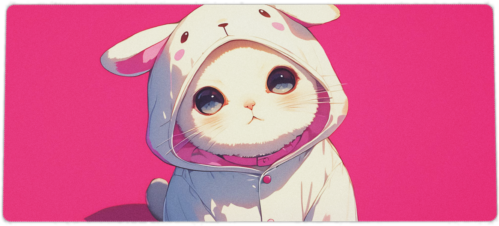 Cute Cartoon Kitty Mouse Pad - Non-Slip Gaming Mousepad for Computer & Office Use - Perfect for Work, Gaming, and Home Decor