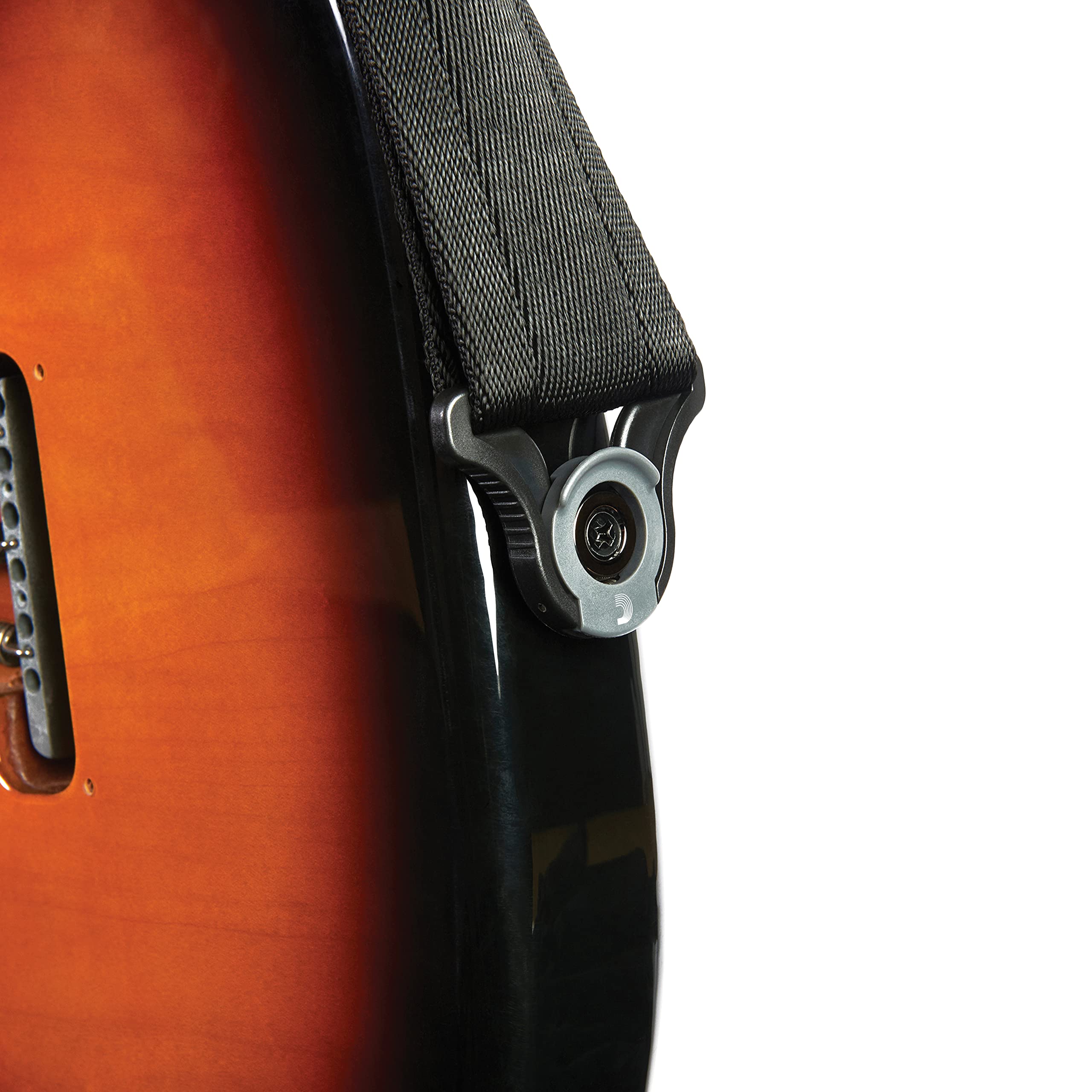 D'Addario Auto Lock Guitar Strap Locks - Secure & Durable Strap Accessories for Electric & Acoustic Guitars - Perfect for Live Performances & Studio Sessions