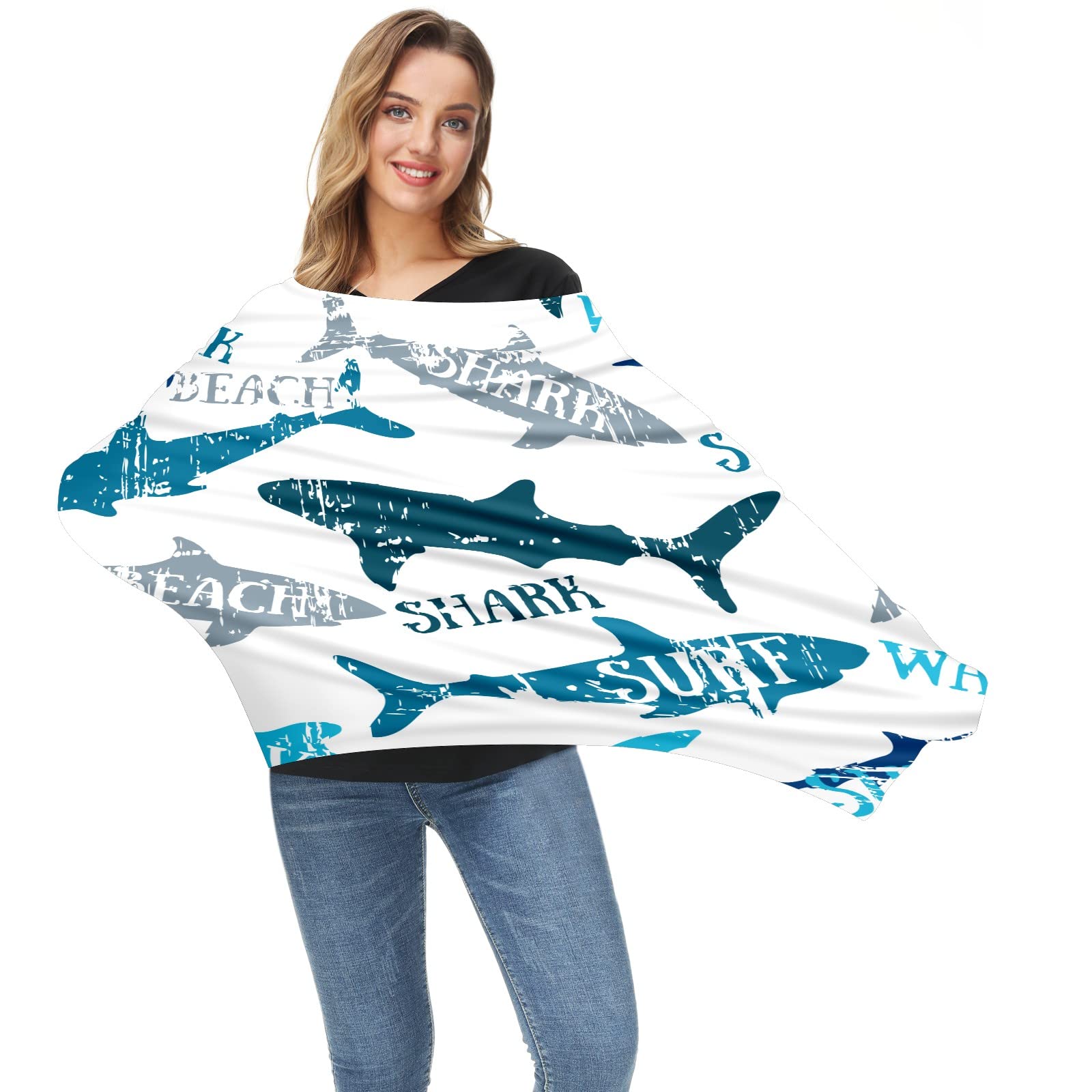 Baby Car Seat Cover & Nursing Scarf - Soft Breathable Stretchable Infant Canopy for Strollers, Beach, Travel - Universal Fit for Boys & Girls | Perfect for Outdoor Activities, Breastfeeding & Sun Protection