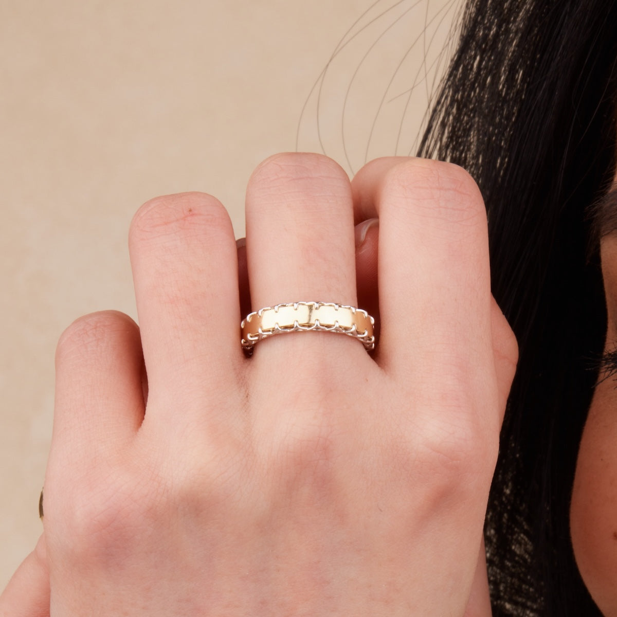 Elegant Stitched Ring for Women - Handmade Boho Jewelry - Perfect for Weddings, Parties & Everyday Wear