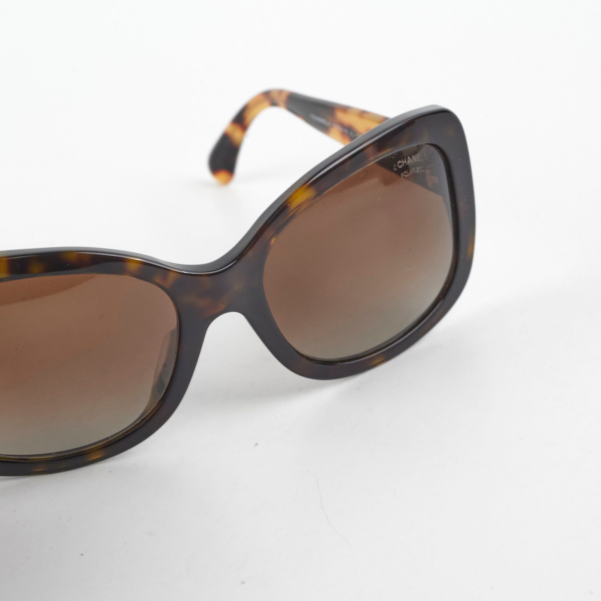 Chanel Tortoise Shell Squoval Sunglasses for Women - Classic Designer Shades for Fashion & Sun Protection - Perfect for Beach, Driving & Outdoor Activities