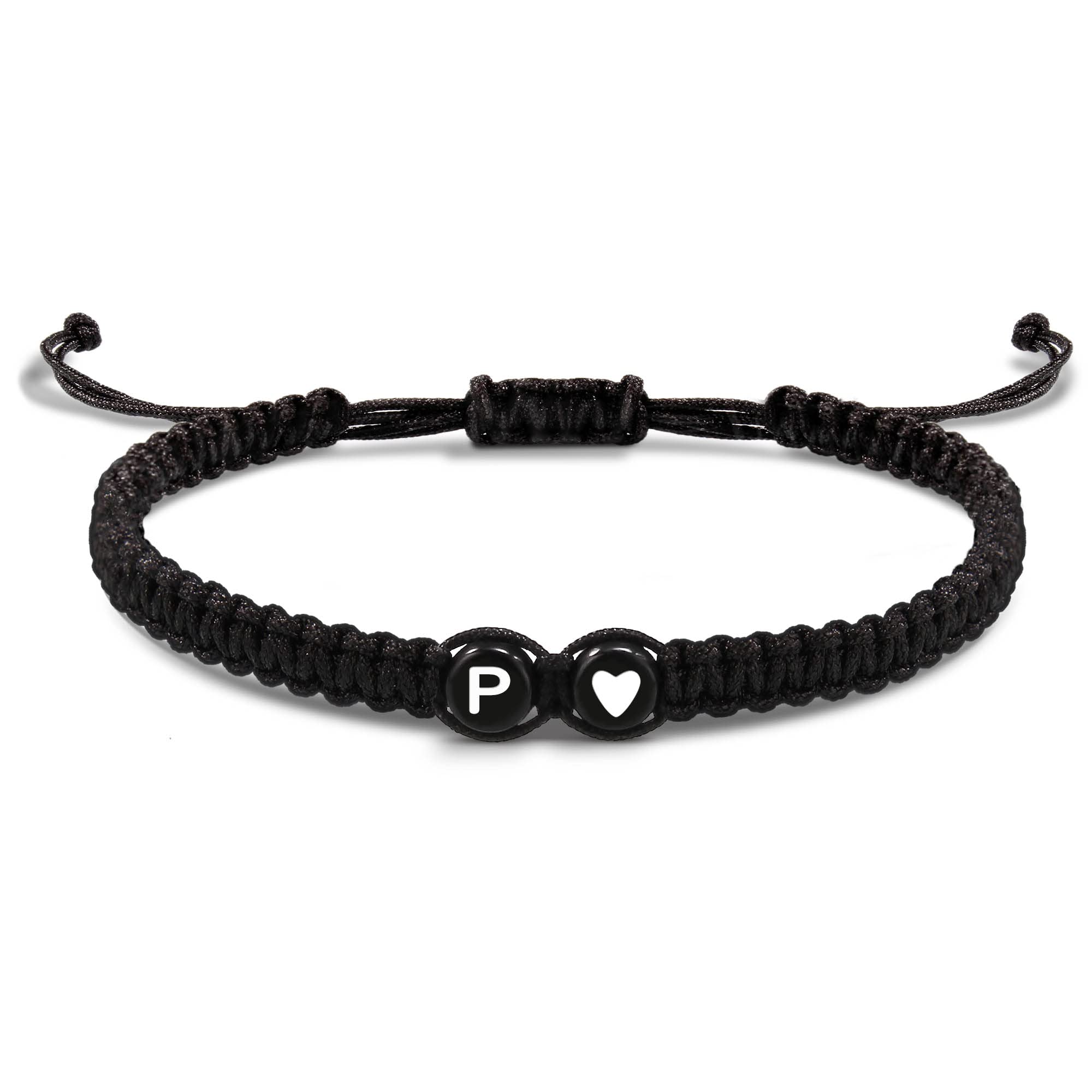 Personalized Initial Bracelets for Women & Teen Girls - Adjustable A-Z Braided Heart Link Friendship Jewelry - Best Gift for Birthday, Graduation, Sister, Daughter, Mother's Day - Perfect for Everyday Wear, Special Occasions & Friendship Keepsakes
