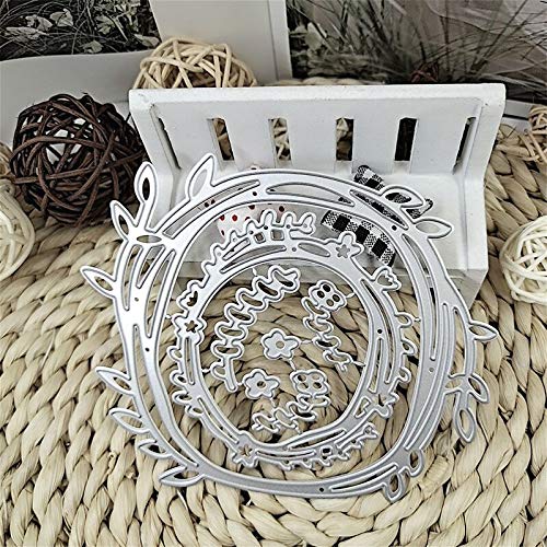 Christmas Garland Wreath Flower Metal Cutting Die for DIY Scrapbooking & Paper Crafts – Perfect for Holiday Decorations, Gift Wrapping & Creative Projects