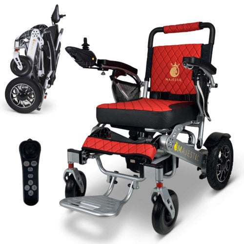 ComfyGO Majestic IQ 7000 Electric Wheelchair - Manual Folding, Remote Control, Lightweight Mobility Scooter for Seniors & Adults | Perfect for Indoor Use, Outdoor Travel & Daily Commuting