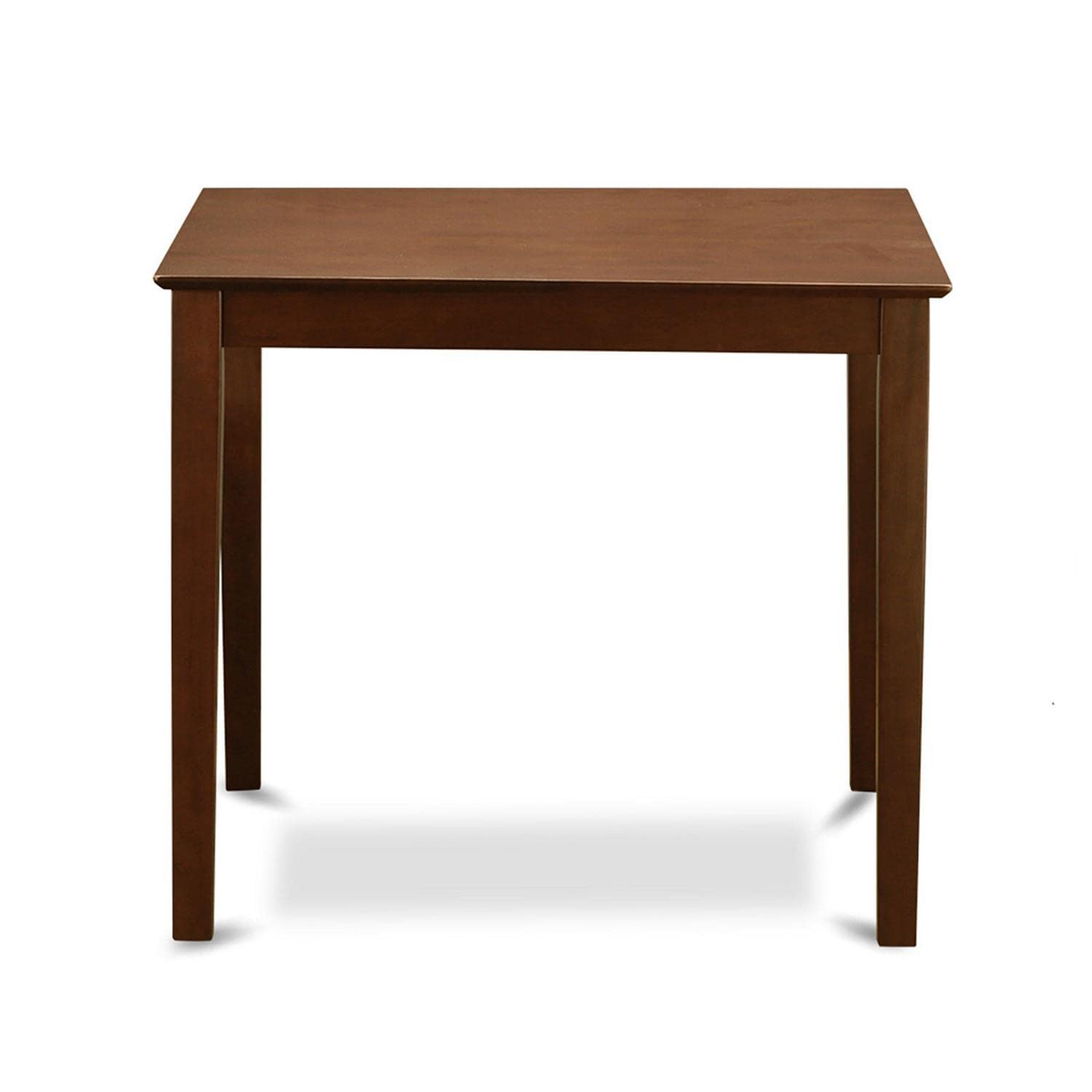 East West Furniture VNCH3-MAH-W 3-Piece Counter Height Pub Set - 36x36 Inch Square Dining Table with 2 Bar Stools, Mahogany Finish - Perfect for Small Kitchens, Breakfast Nooks & Compact Dining Spaces