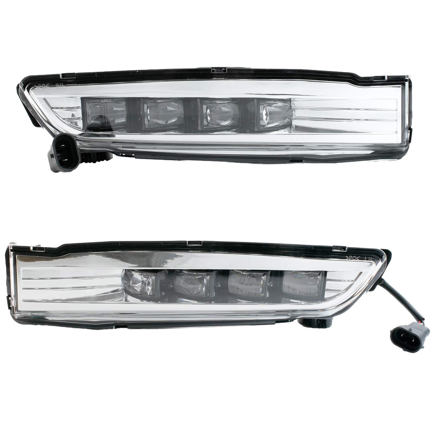 RP Remarkable Power LED Fog Lights for 2018-2020 Honda Accord Sedan - DRL Bumper Fog Lamps Bezel with 12V 7W LED Bulbs & Switch Kit (Driver & Passenger Side, FL7178) - Perfect for Night Driving and Foggy Conditions