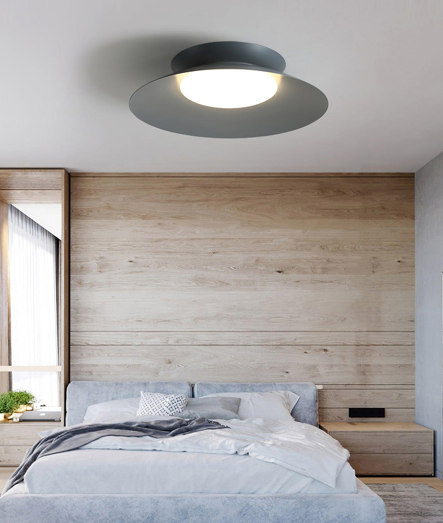 Modern Cetra Ceiling Light Fixture - Energy Efficient LED Flush Mount Lighting for Bedroom, Living Room & Kitchen - Dimmable Indoor Home Decor