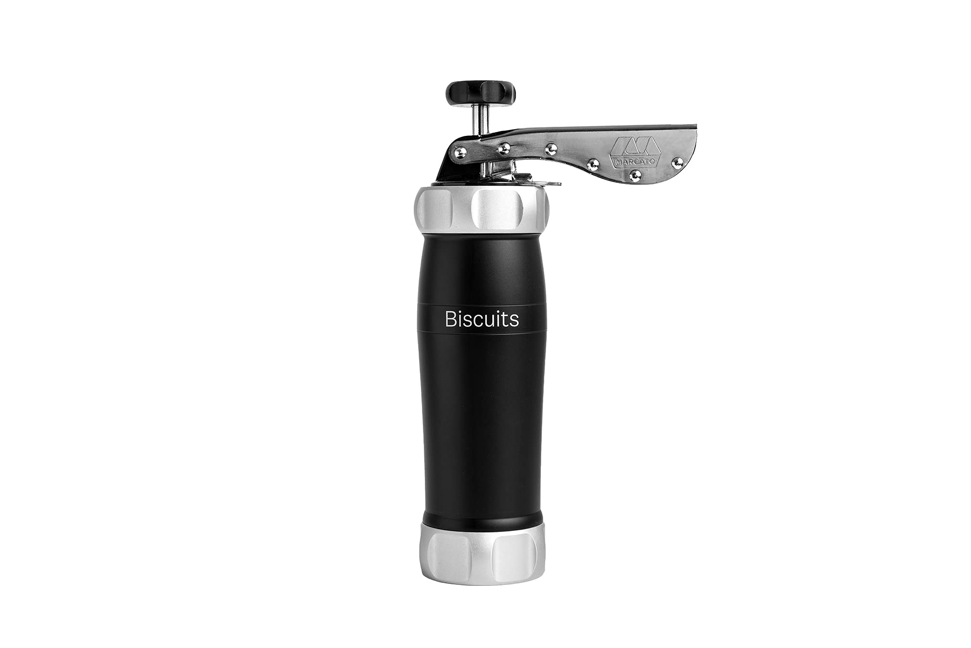 Marcato Atlas Deluxe Biscuit Maker Cookie Press - 20 Stainless Steel Disc Shapes - Italian Made - Perfect for Holiday Baking, Cookies, Pastries & DIY Gifts