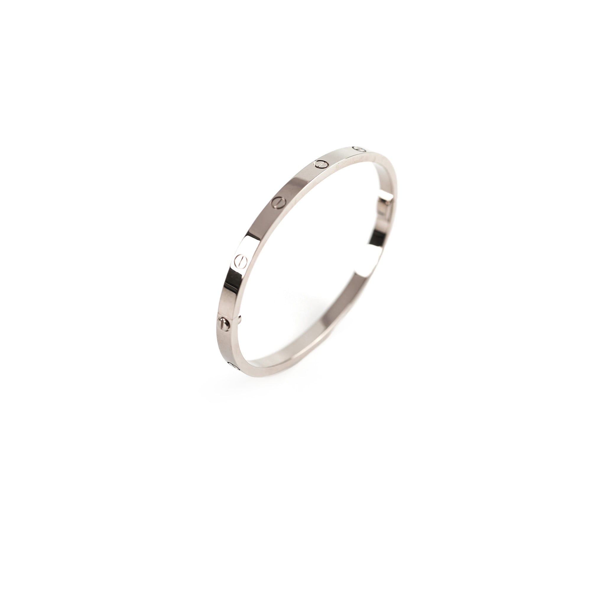Cartier Love Bracelet in 18K White Gold - Size 15 | Luxury Jewelry for Women | Perfect for Anniversaries, Weddings & Special Occasions
