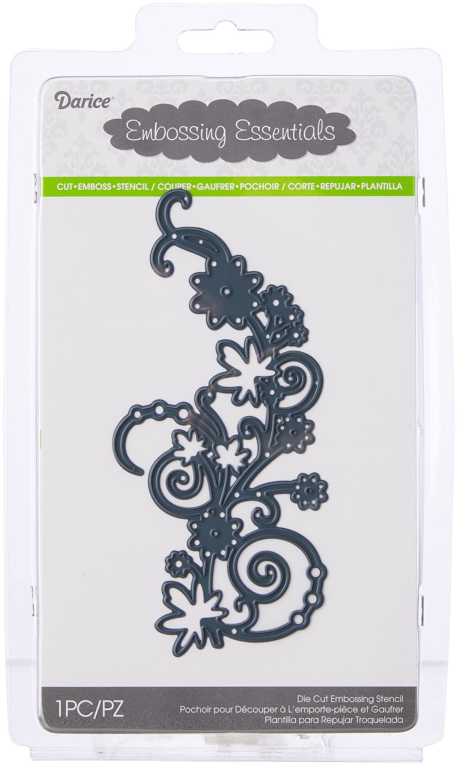 Darice Embossing Essentials Dies - Floral Swirl Burst Die Set for Card Making, Scrapbooking & DIY Paper Crafts | Perfect for Wedding Invitations, Greeting Cards & Home Decor Projects