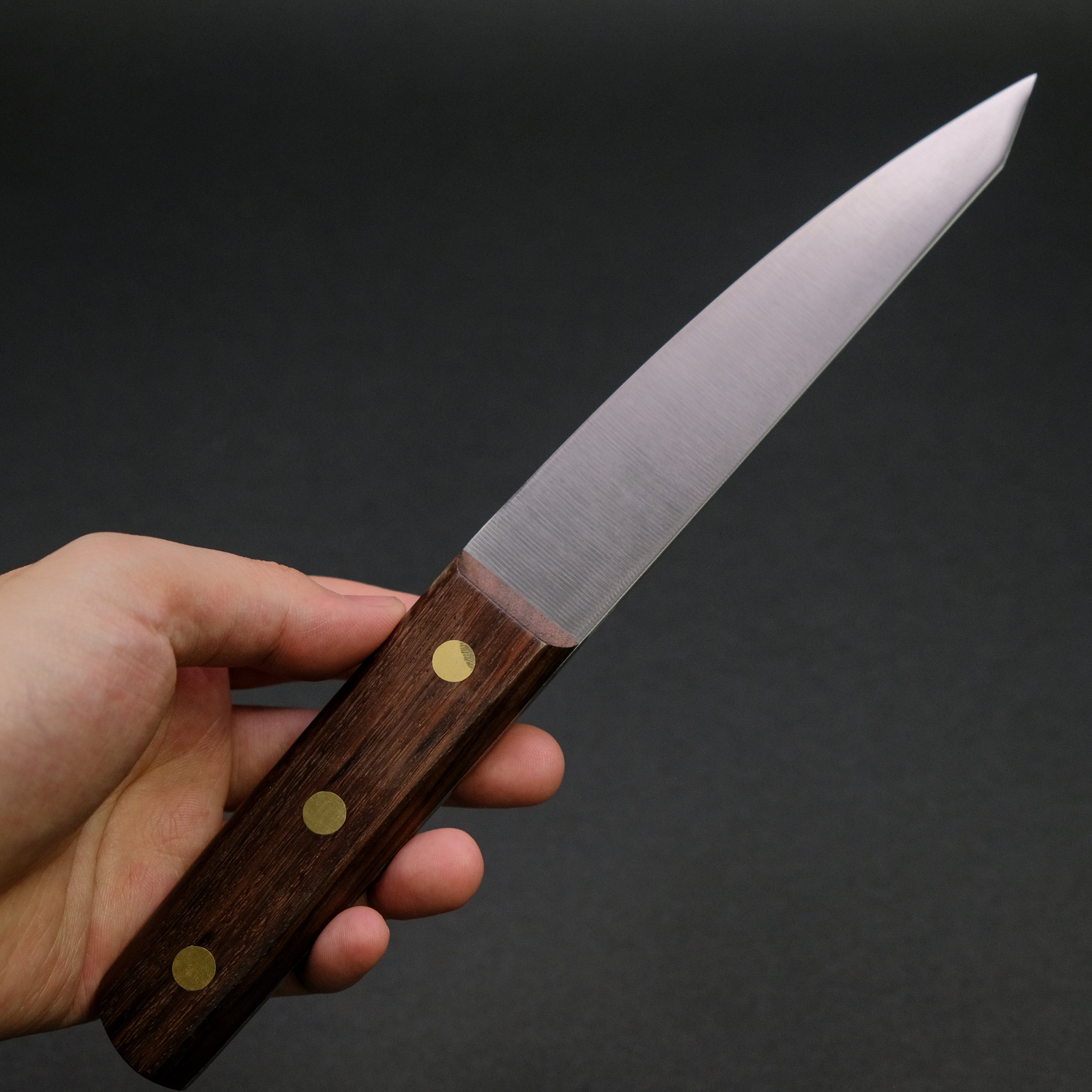 Premium Kanehide Bessaku Honesuki Maru 150mm Japanese Boning Knife with Rosewood Handle - Perfect for Poultry, Meat, and Sushi Preparation