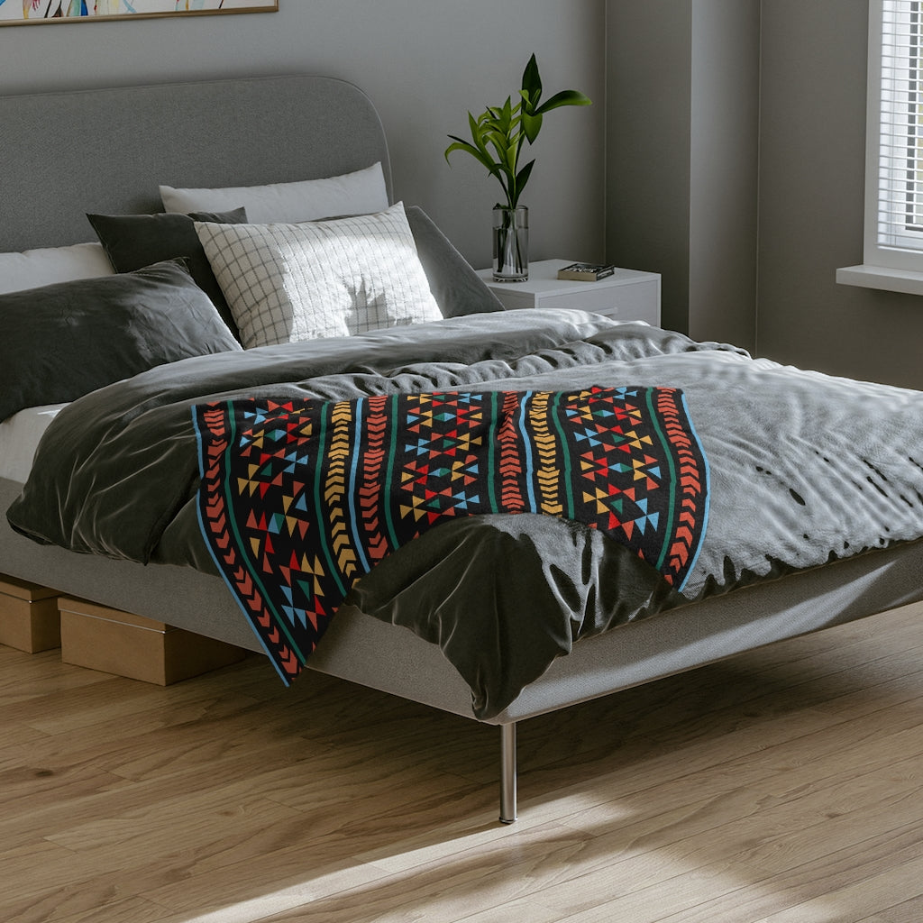 Soft Velveteen Minky Throw Blanket - Polyester Cozy Blanket for Adults, Kids & Baby | 3 Sizes with One-Sided Print | Perfect for Gifts, Bedroom, Sofa & Travel