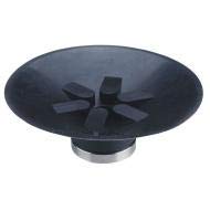 SMC 50mm Fluoro Rubber Vacuum Pad with Ribs - Black (2 Packs) - High Grip Suction Cup for Industrial Automation, CNC Machines & Robotics - ZP50CF