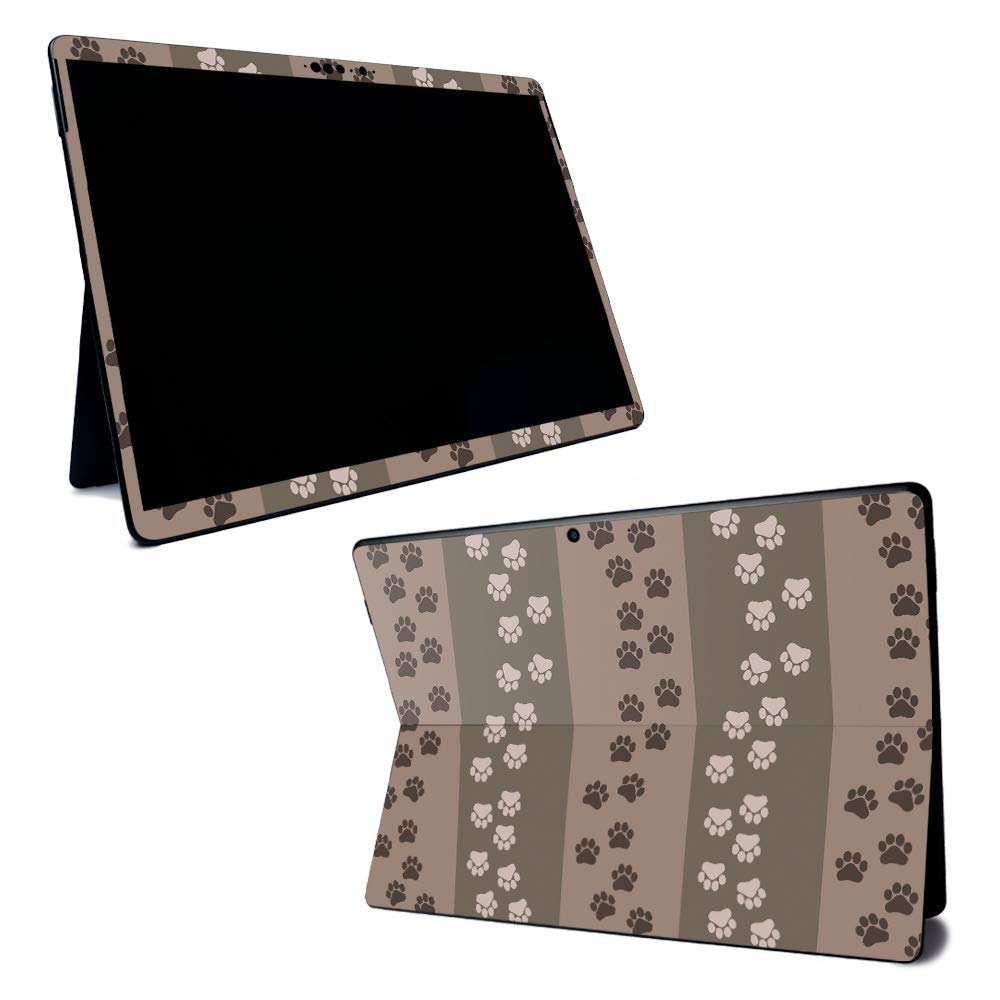 MightySkins Vinyl Decal Wrap Cover for Microsoft Surface Pro X - Paw Print Design | Protective & Durable Skin | Easy to Apply & Remove | Made in USA | Perfect for Work, School & Travel Protection