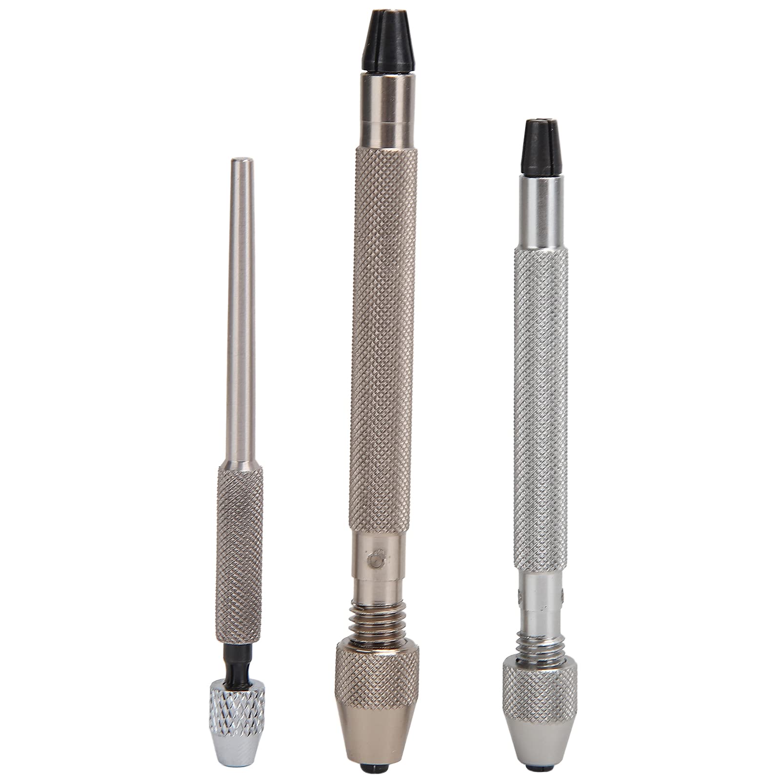 Professional 3-Piece Pin Vise Hand Drill Set for Watch Repair - Precision Metal Watchmaker Tools with Multiple Drill Bits for Watch Repair, Model Making & Jewelry Crafting (Perfect for Watchmakers, Hobbyists & DIY Enthusiasts)