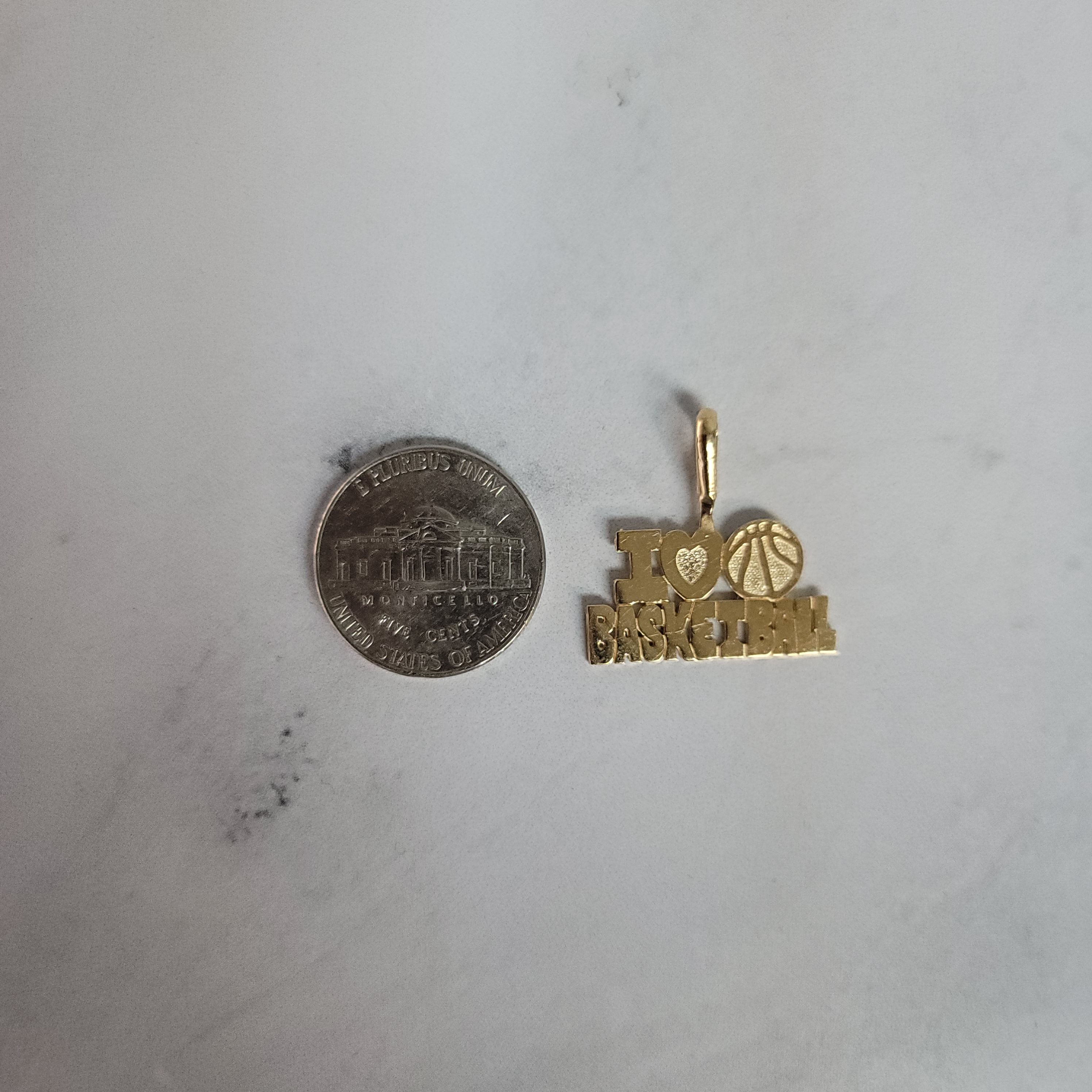14k Yellow Gold Basketball Charm Pendant - Perfect Gift for Basketball Lovers & Sports Enthusiasts - Great for Necklaces, Bracelets & Jewelry Making