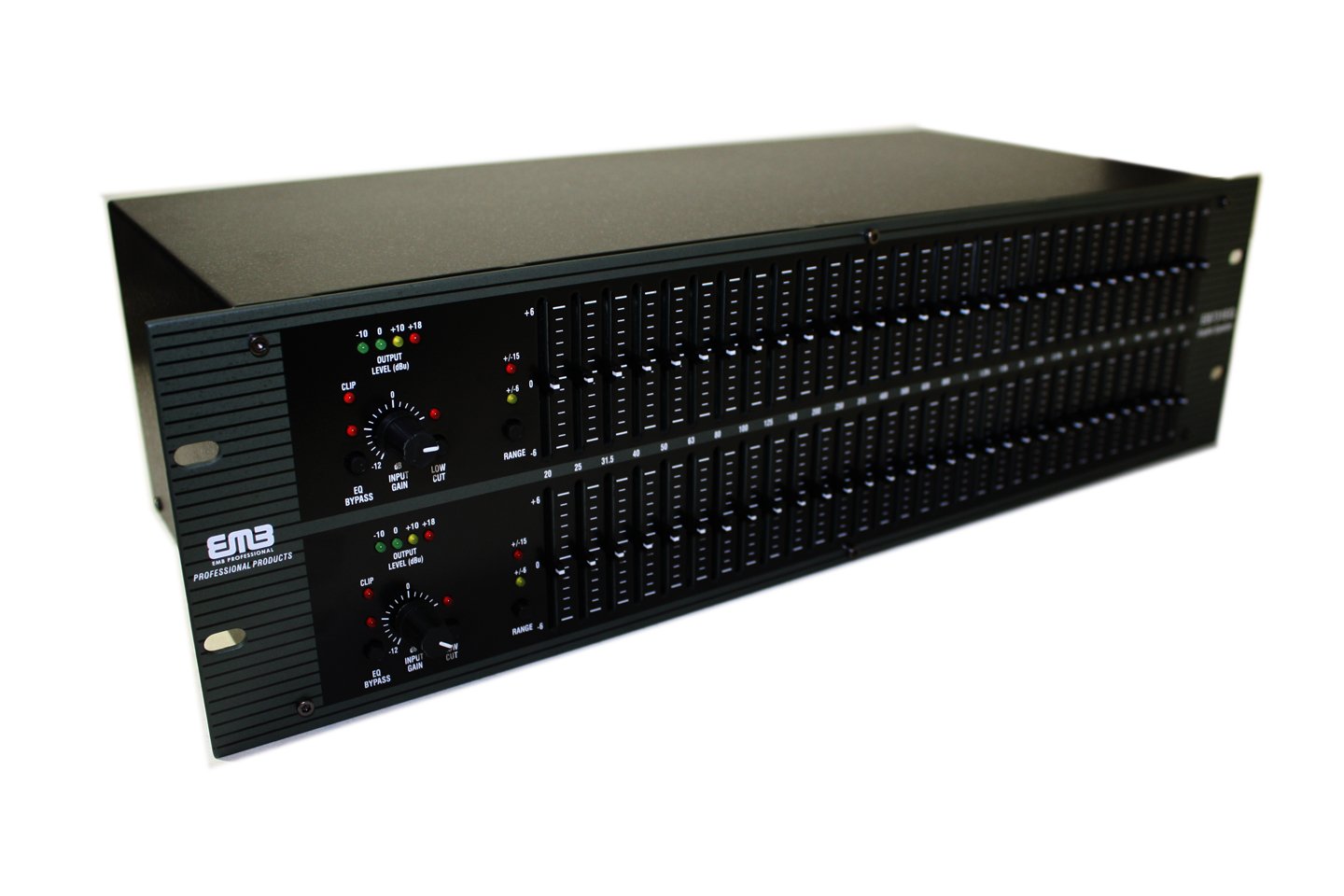 EMB Professional 7-Band Graphic Equalizer & Limiter EB731EQ for Live Sound, Studio Recording & DJ Mixing