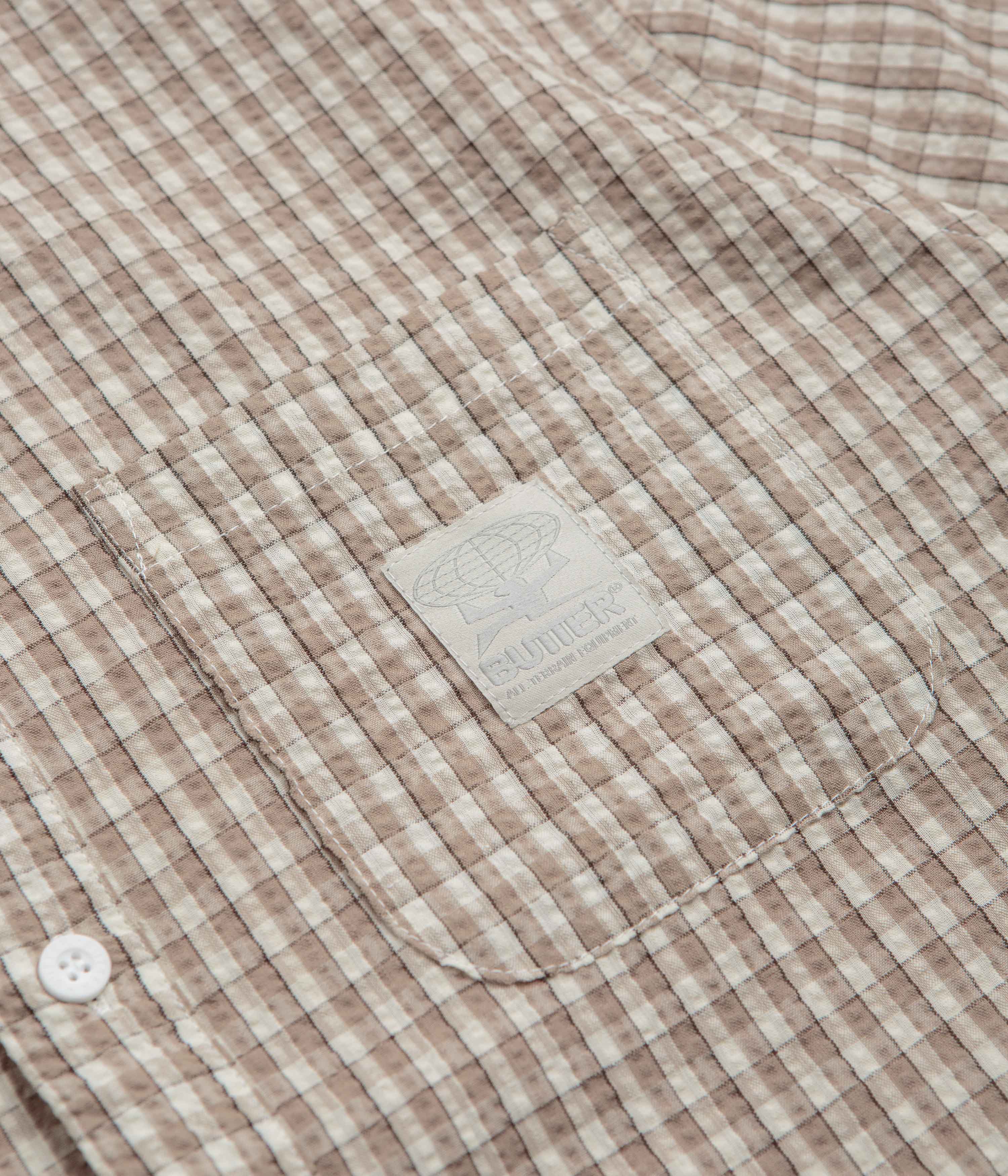 Butter Goods Equipment Short Sleeve T-Shirt for Men - Soft Cotton Casual Tee in Taupe | Perfect for Streetwear, Skateboarding & Everyday Comfort