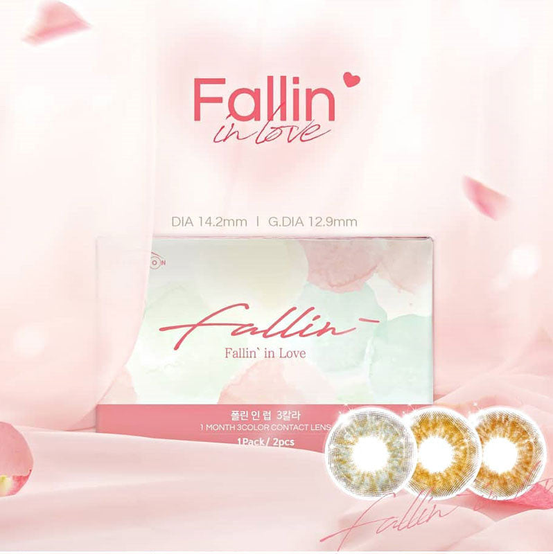 Falling In Lover 3-Tone Gray Monthly Contact Lenses (Buy 1 Get 1 Free) - MPC Lens for Daily Wear & Special Occasions