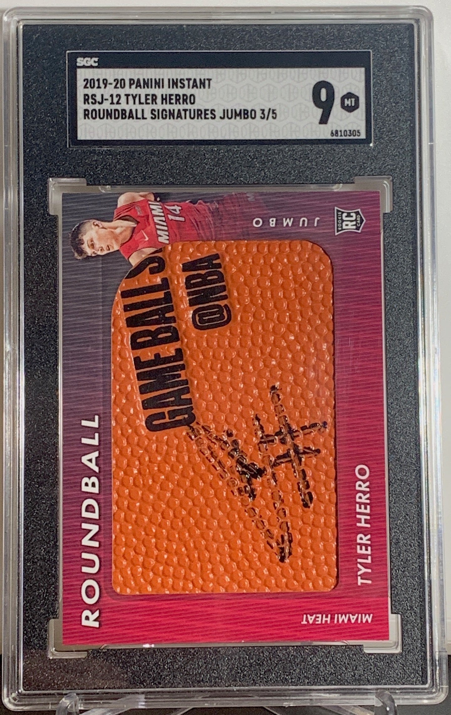 2019-20 Panini Instant Tyler Herro Autograph Rookie Card #3/5 SSP RSJ 12 SGC 9 MINT #6810305 - Perfect for NBA Collectors and Sports Memorabilia Enthusiasts