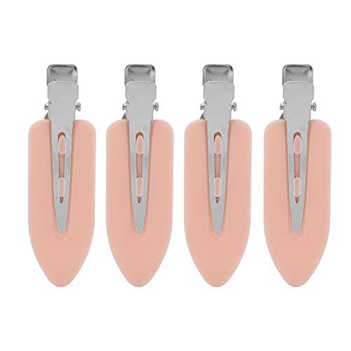 4 Pcs Women's Metal Snap Hair Clips - Leaf Design Barrettes Hair Accessories for Women, Girls & Ladies - Fashion Hairpin Set Gift (Pink) | Perfect for Weddings, Parties, Work & Everyday Styling