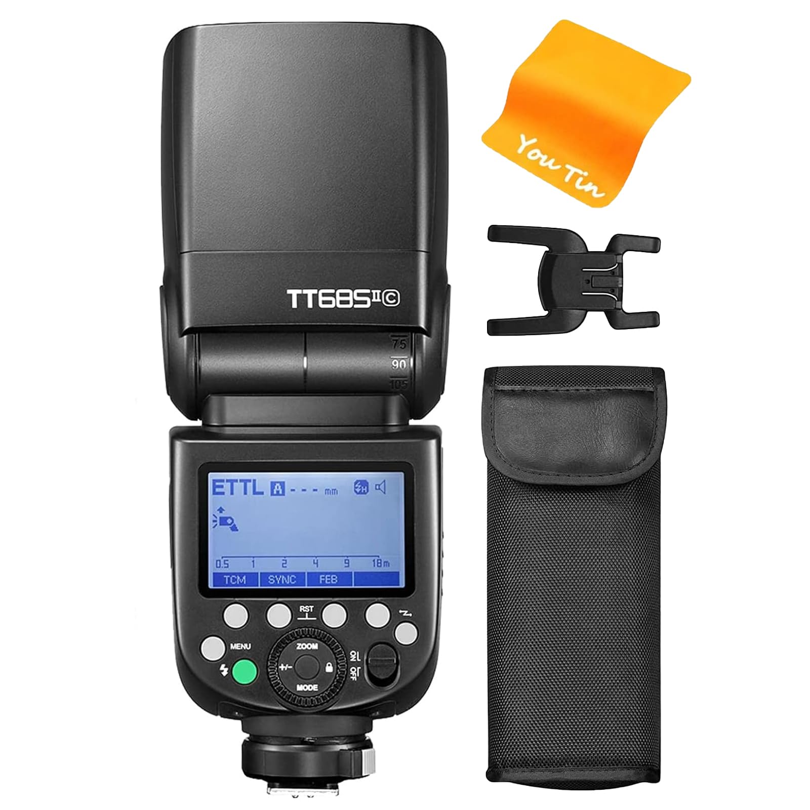 Godox TT685II-C Speedlite Flash for Canon | 2.4G Wireless HSS GN60 Flash | Compatible with Canon 6D, 7D, 5D Mark II/III, 1DX & More | Perfect for Portrait, Wedding & Event Photography