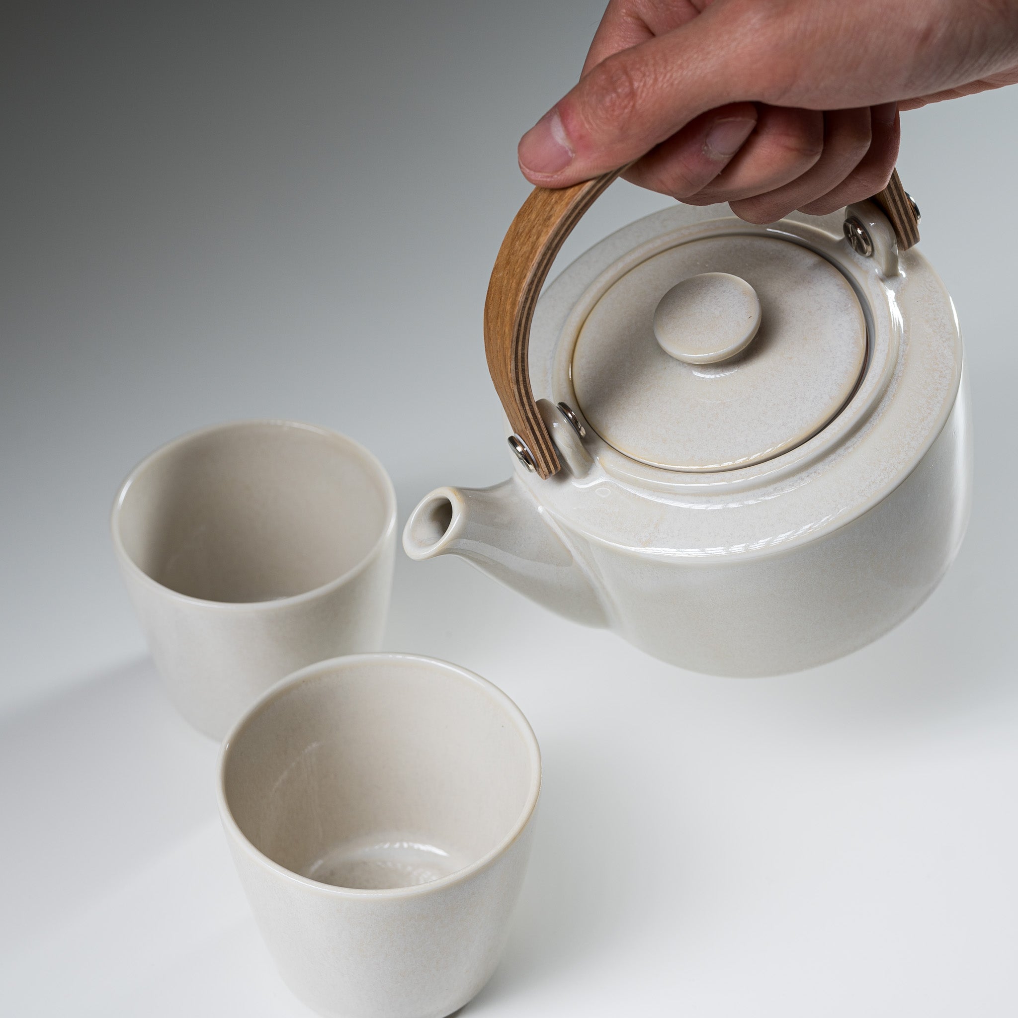 Premium Wooden Handle Teapot 420ml with Infuser - Elegant Tea Gift Set for Loose Leaf Tea | Perfect for Home, Office & Afternoon Tea Parties (SYO Tea Set)