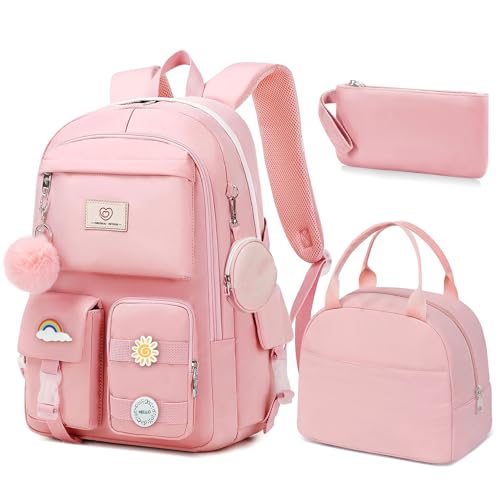 Pink-backpack Set