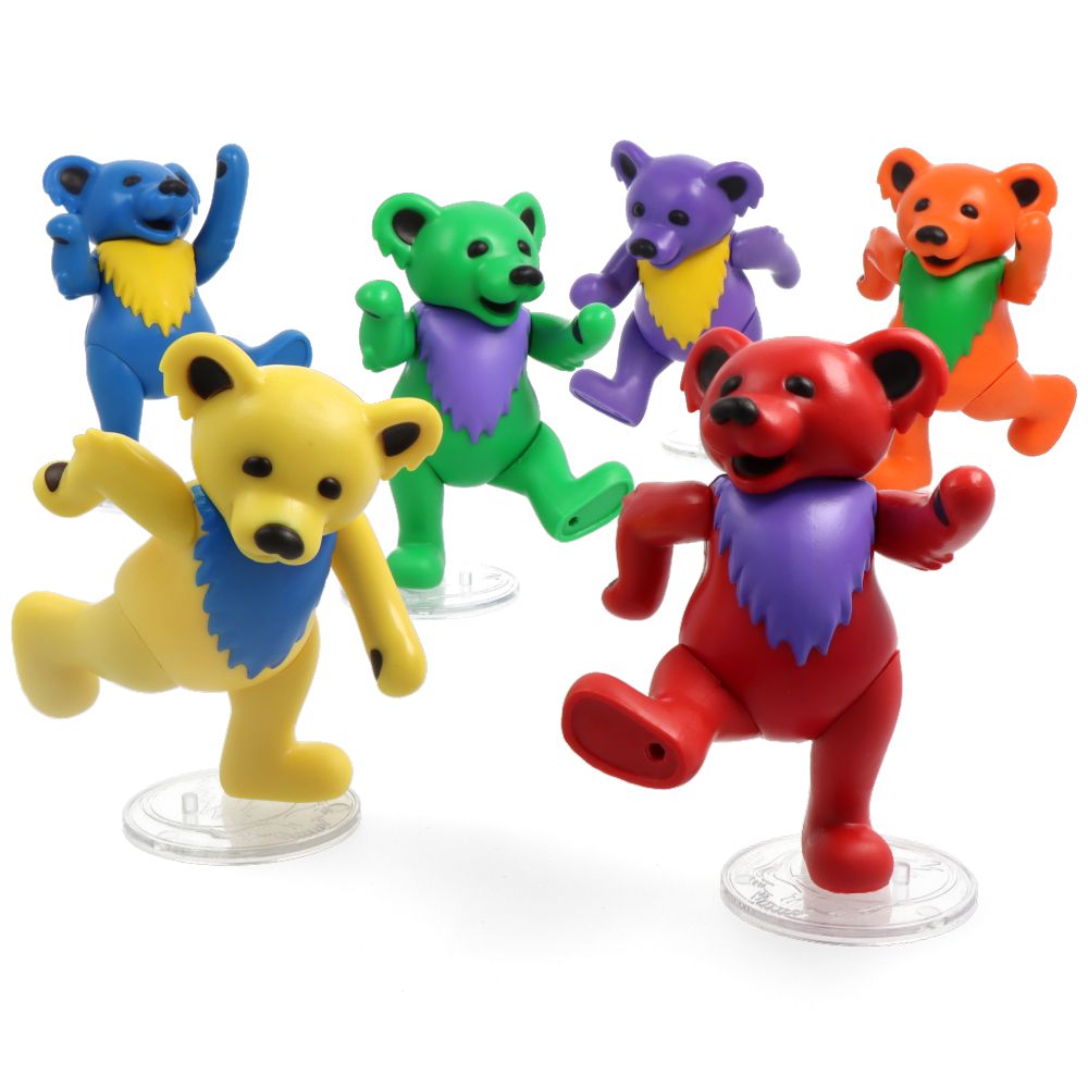 Grateful Dead Dancing Bears ReAction Figure - Vintage Collectible Toy for Music Fans & Grateful Dead Merchandise Lovers - Perfect for Display, Gifts, and Deadhead Collections