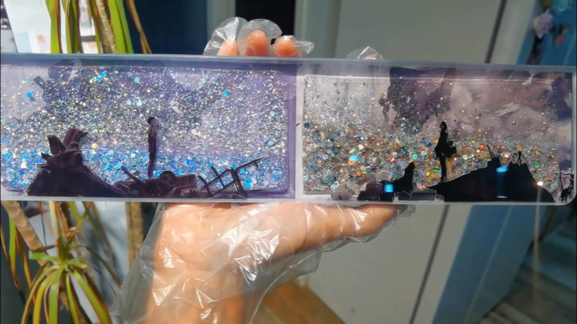 Custom Handmade Resin Keyboard Wrist Rest - Anime Inspired (Eren Jaeger, Shinji Ikari) - Ergonomic Support for Mechanical Keyboards - Perfect for Gaming & Office Work
