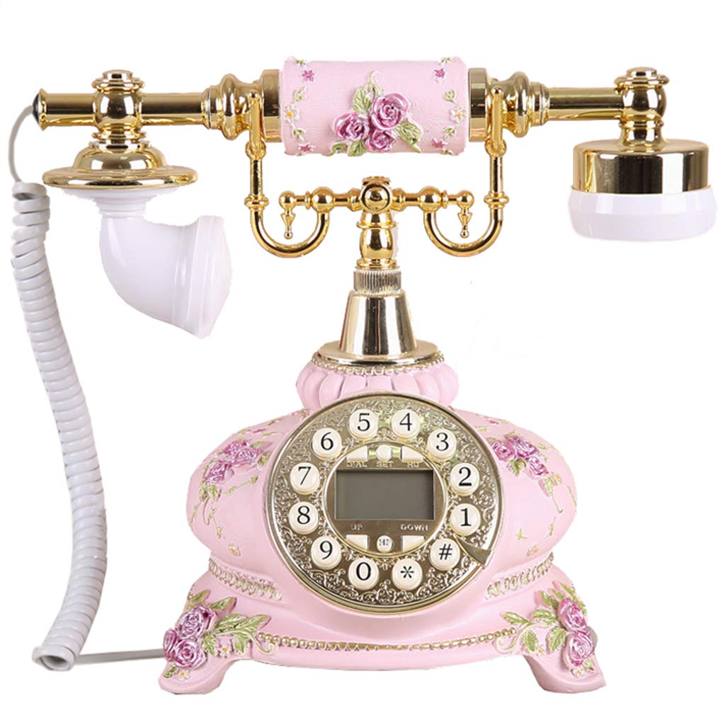 Vintage Rotary Dial Phone - Retro Antique Home Office Landline Telephone with Cord for Classic Decor & Nostalgic Gifting