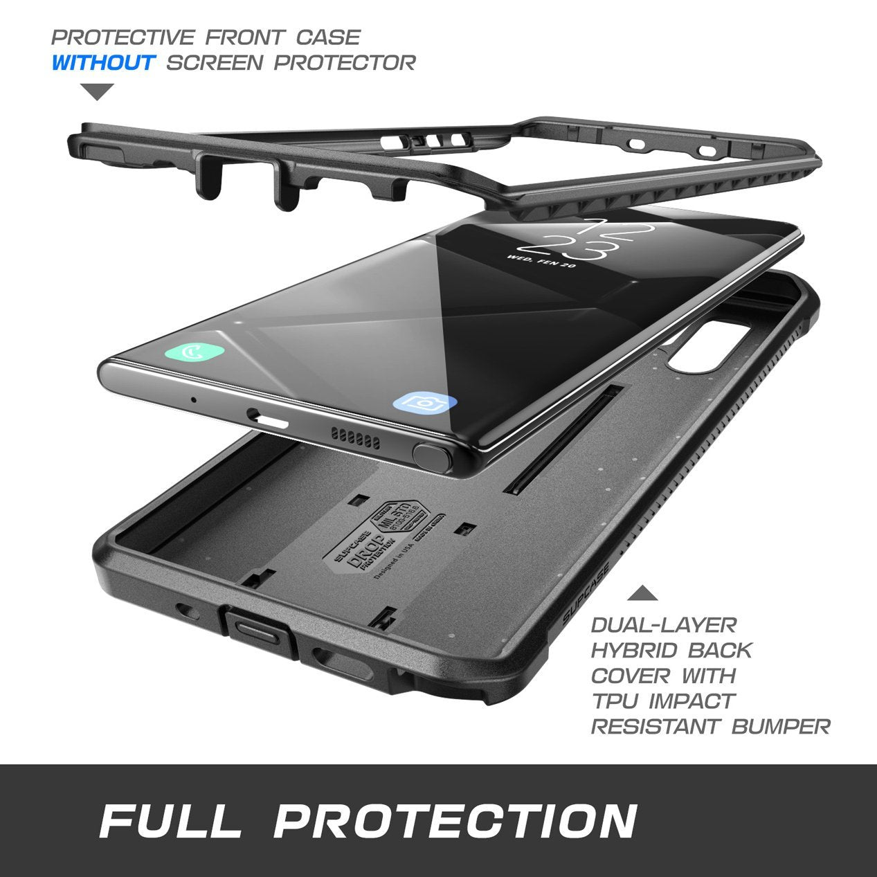 Samsung Galaxy Note 10 Unicorn Beetle Pro Full-Body Rugged Protective Case - Shockproof & Drop Protection for Everyday Use, Outdoor Activities & Work