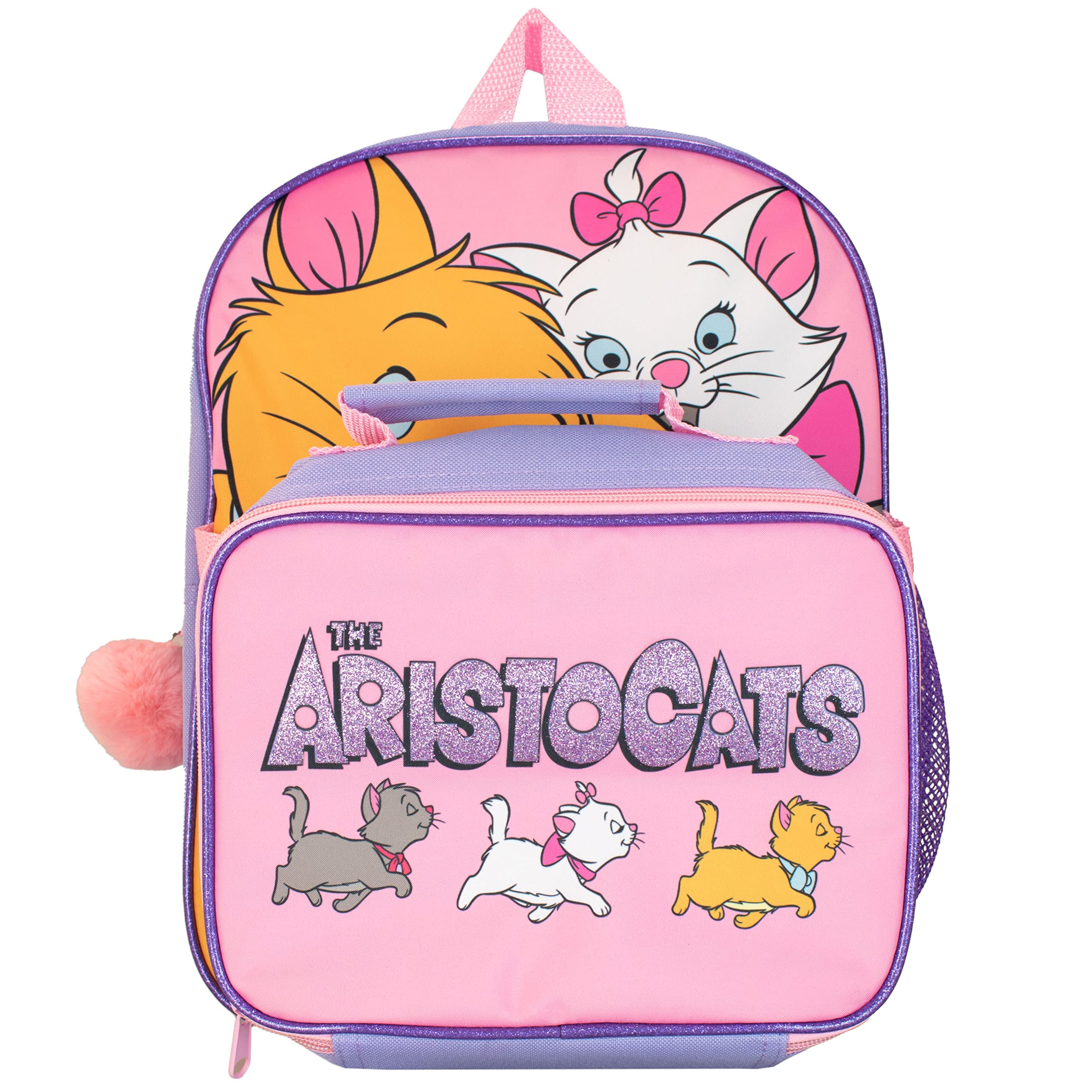 Disney The Aristocats Backpack for Kids - School Backpack and Lunch Bag Set for Elementary Students | Perfect for School, Travel, and Daily Adventures