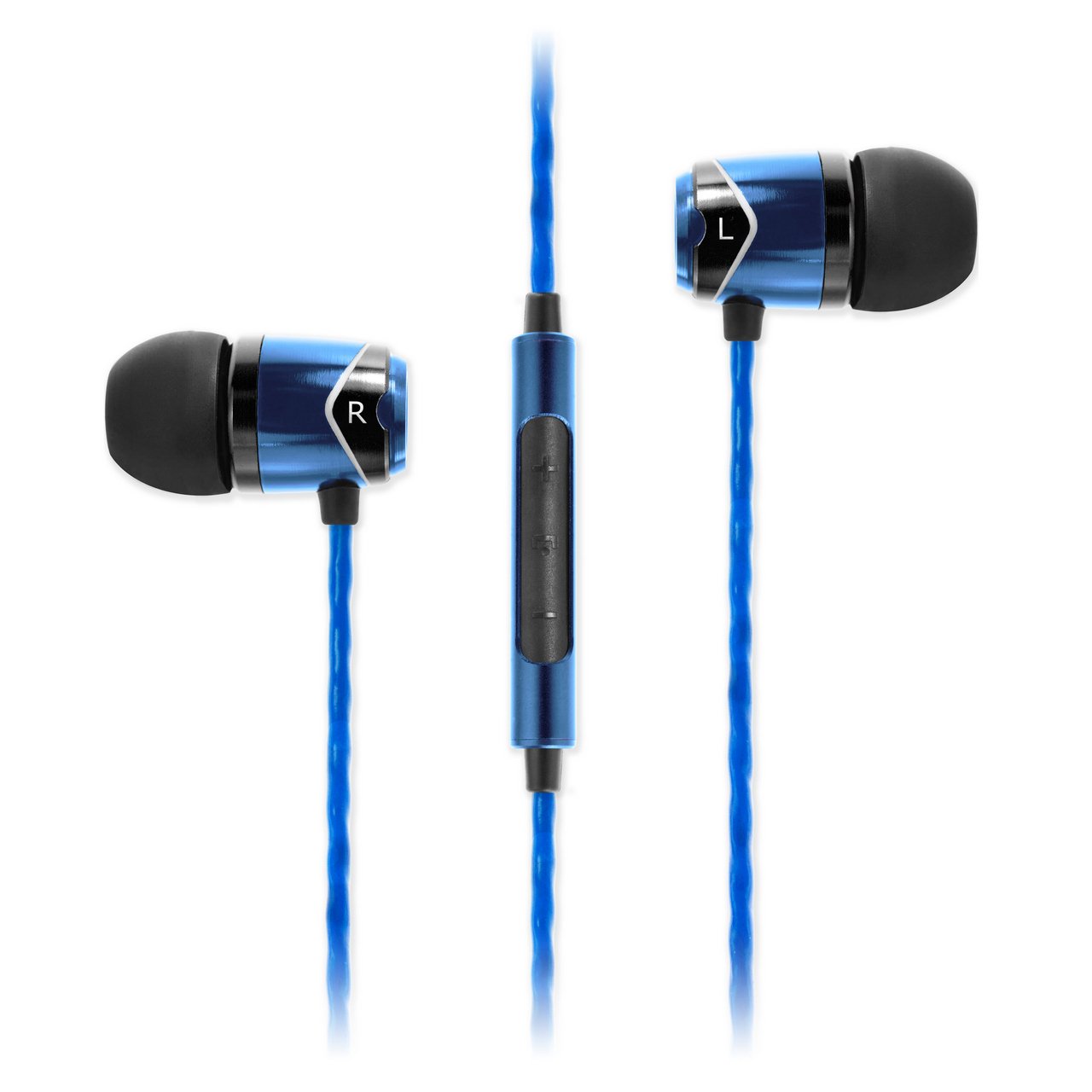 SoundMAGIC E10C Noise Isolating In-Ear Headphones with Built-in Microphone - Perfect for Commuting, Workouts & Online Meetings
