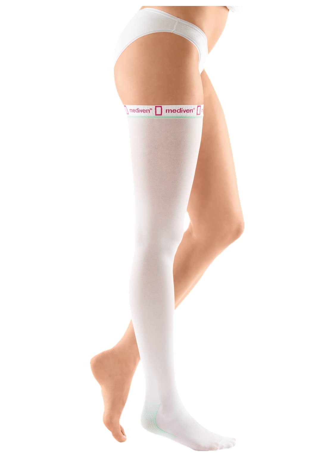 Mediven Thrombexin 18 Compression Stockings - Thigh High with Grip Top (2-Pack) - for Varicose Veins, Edema & Post-Surgery Recovery - Ideal for Travel, Office & Daily Wear