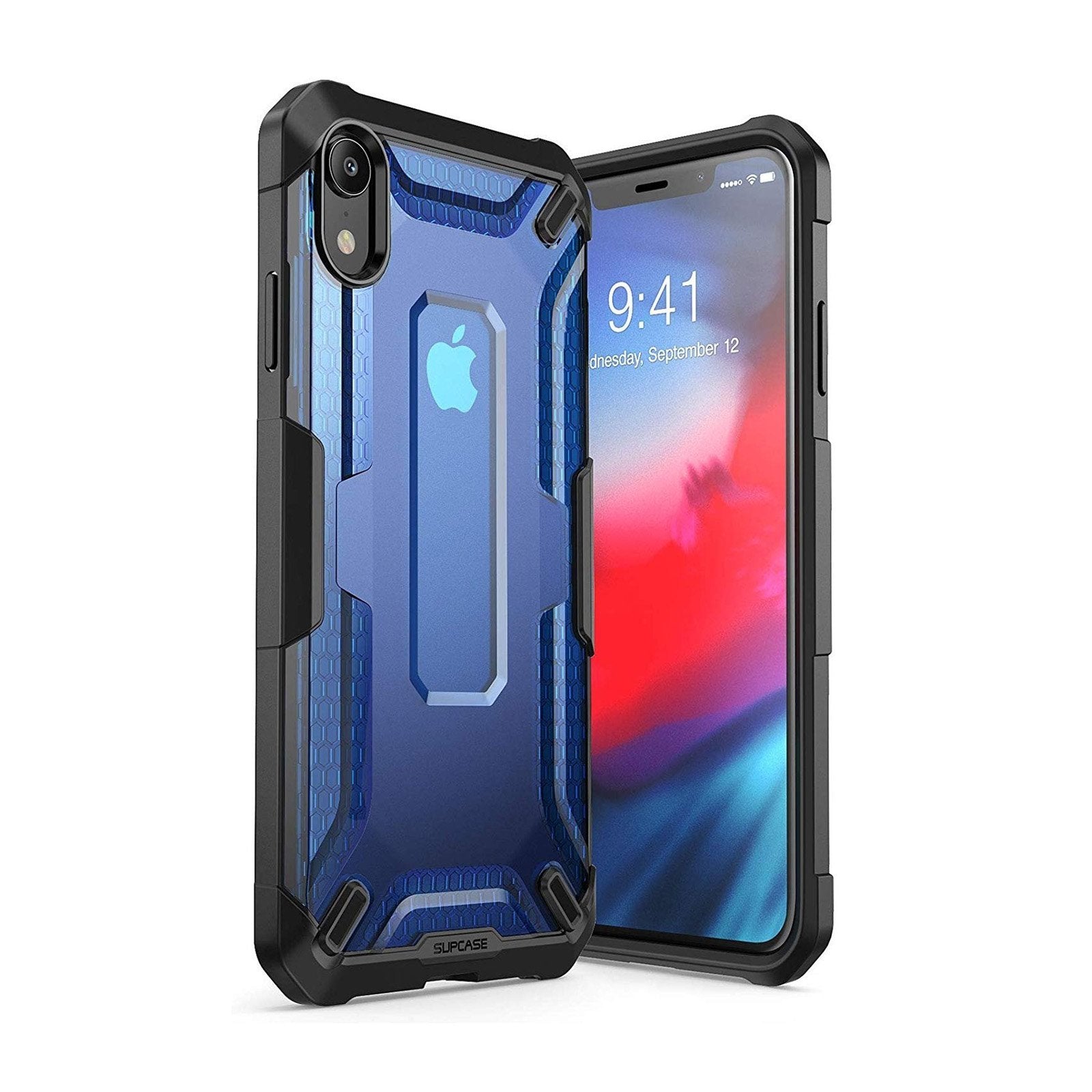 iPhone XR Unicorn Beetle Hybrid Bumper Case - Shockproof Protective Cover with Raised Edges for Screen & Camera Protection - Perfect for Outdoor, Travel & Daily Use (Blue)