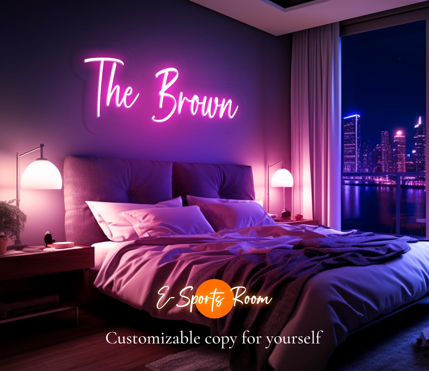 Custom Neon Signs - Personalized LED Neon Sign Lights for Bedroom Wall Decor, Wedding & Birthday Party Decorations - Unique Gift Ideas for Home, Office & Events
