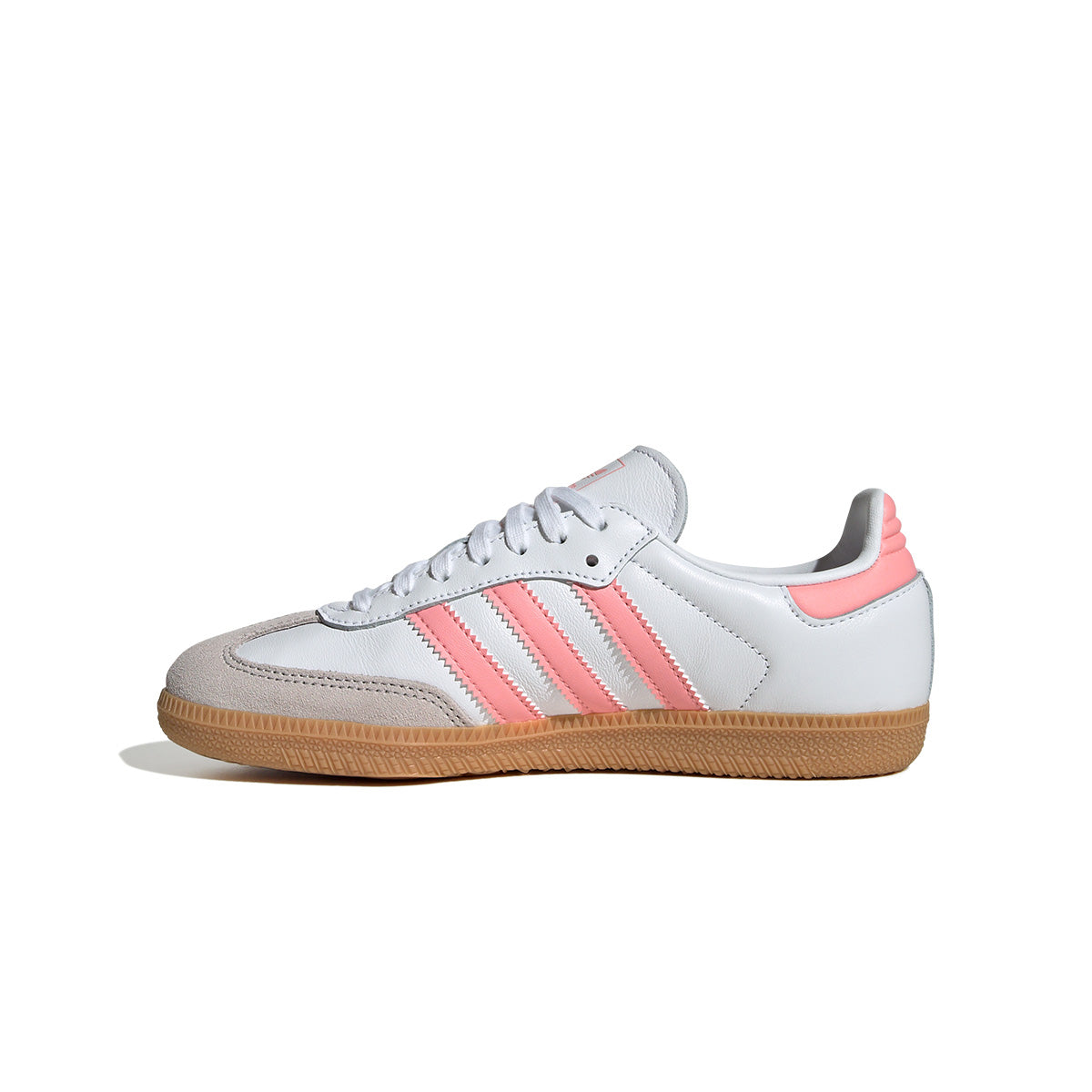 Kids Samba OG Sneakers - White Semi Pink Spark | Comfortable & Stylish Shoes for Boys & Girls | Perfect for School, Sports & Casual Wear