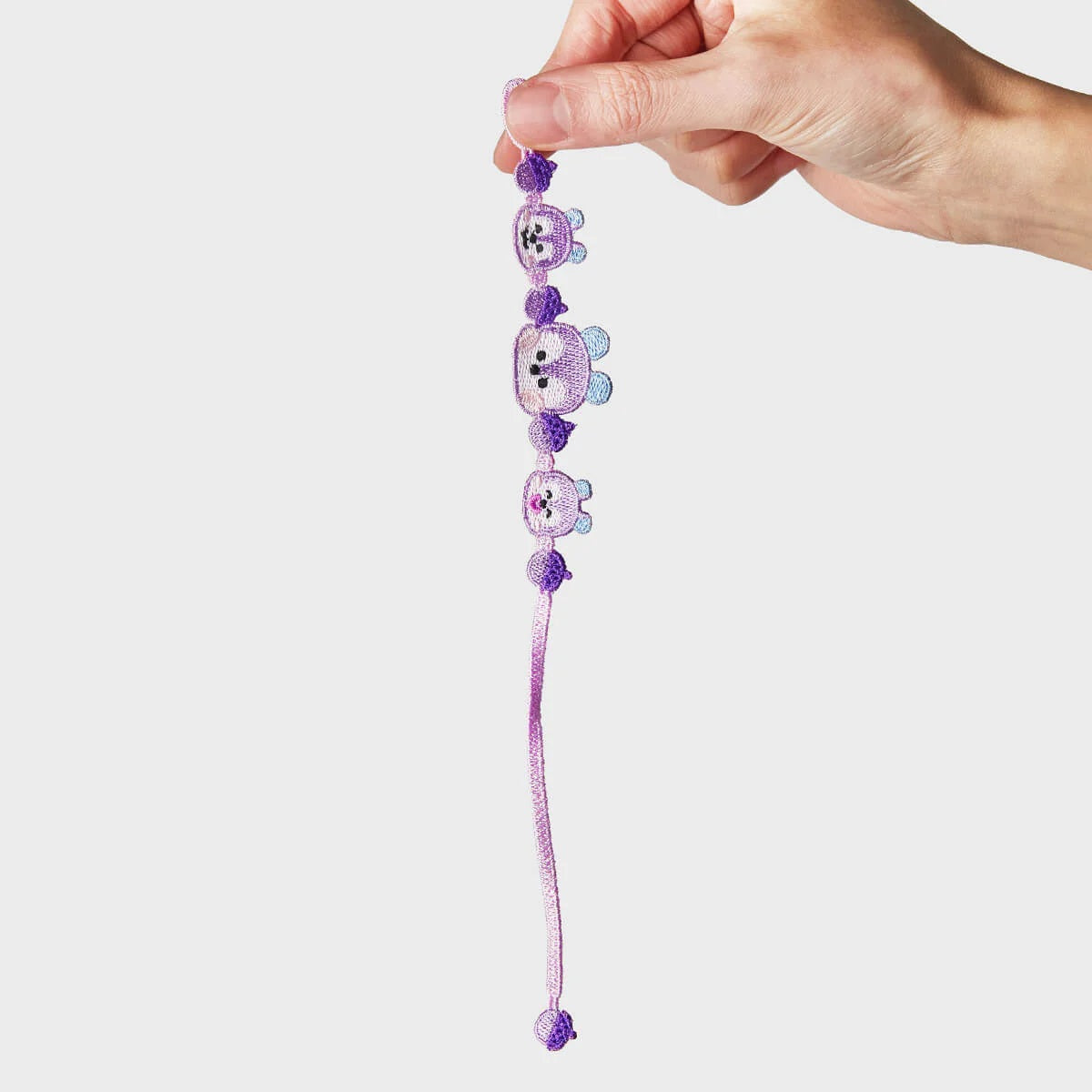 BT21 BIG & TINY Edition Embroidery Patch Bracelet - Cute K-Pop Fashion Accessory for BTS Fans | Perfect for Concerts, Gifts & K-Pop Merch Collectors