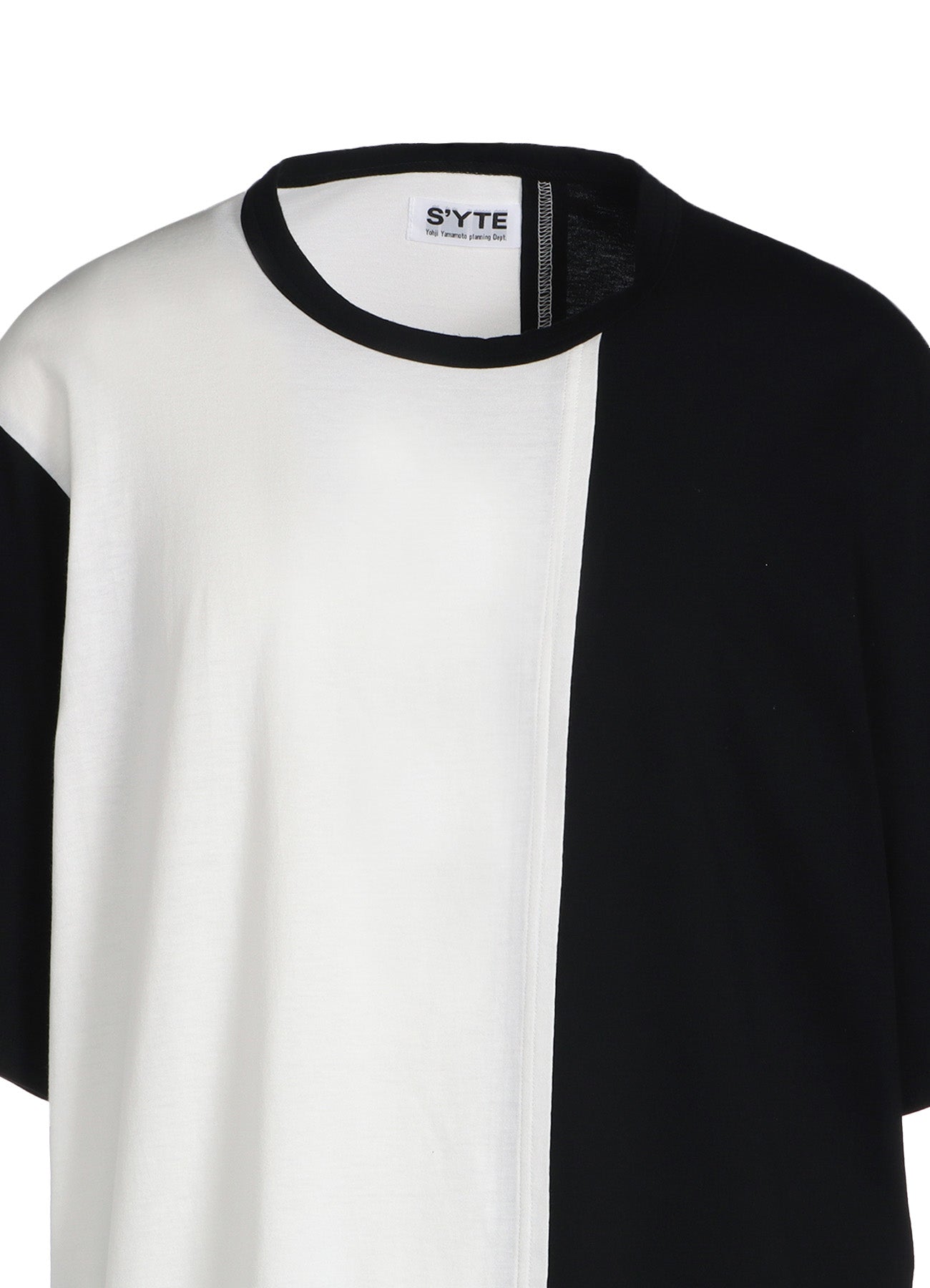 Color Switched Asymmetrical Design T-Shirt for Men & Women | Trendy Casual Wear for Street Style & Everyday Outfits