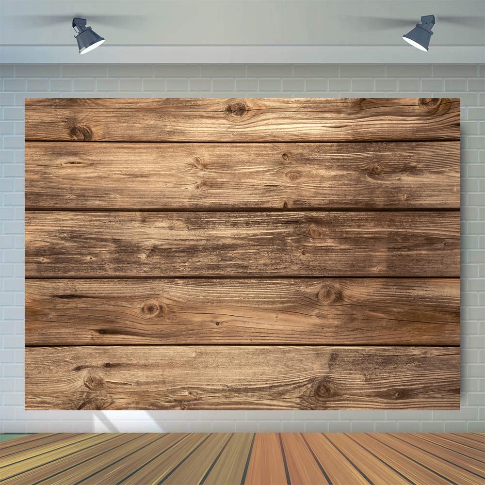 WOLADA 8x6FT Rustic Wood Photography Backdrop - Natural Brown Wooden Board Background for Baby Showers, Birthday Parties, Cake Tables & Photo Booth Props | Perfect for Indoor Events, Social Media Photos, and Professional Studio Shoots (Model 11839)