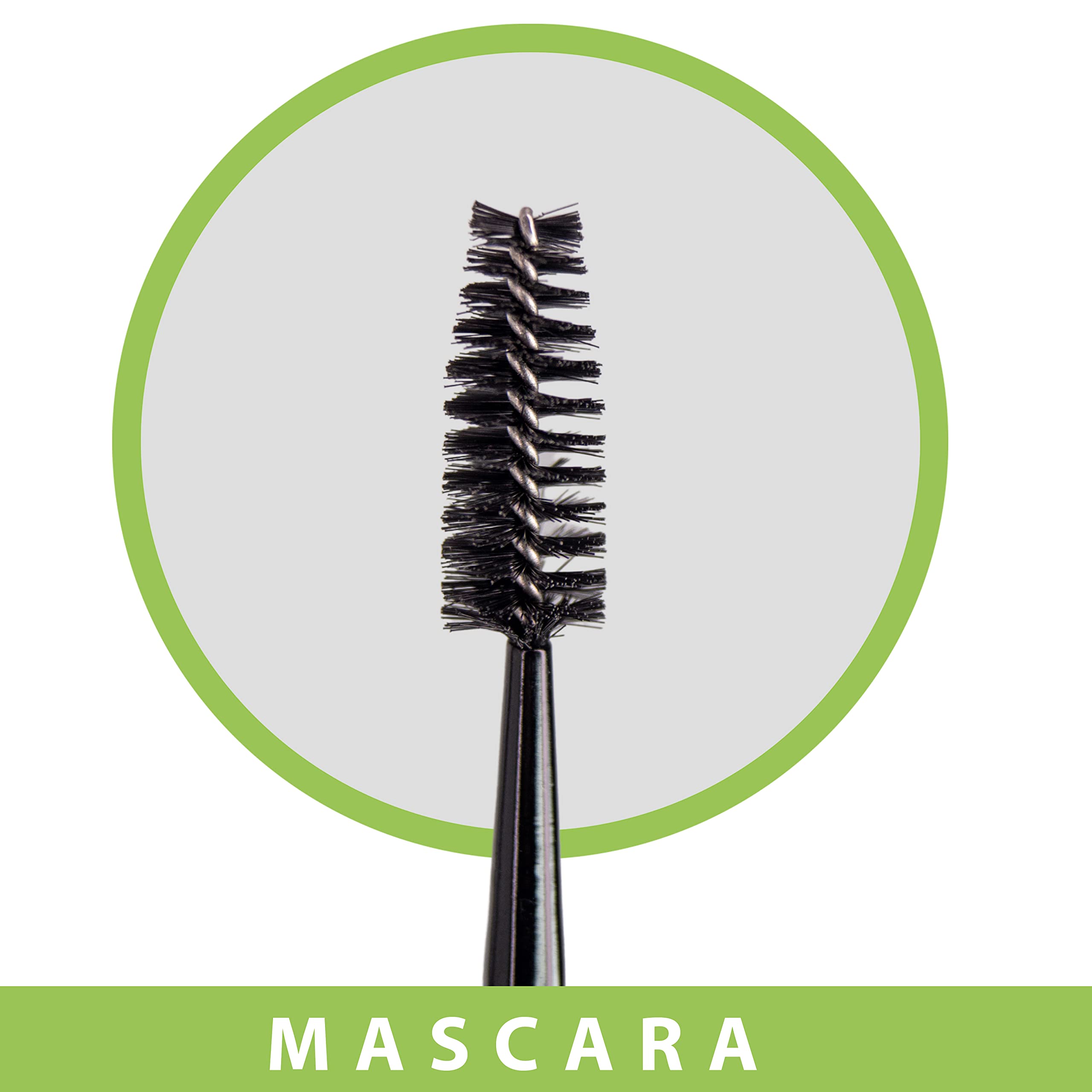 Midazzle Premium Wooden Mascara Brush - Natural Bamboo Handle, Reusable & Eco-Friendly (MIMB00511) - Perfect for Salon, Home Use & Travel Makeup Kit