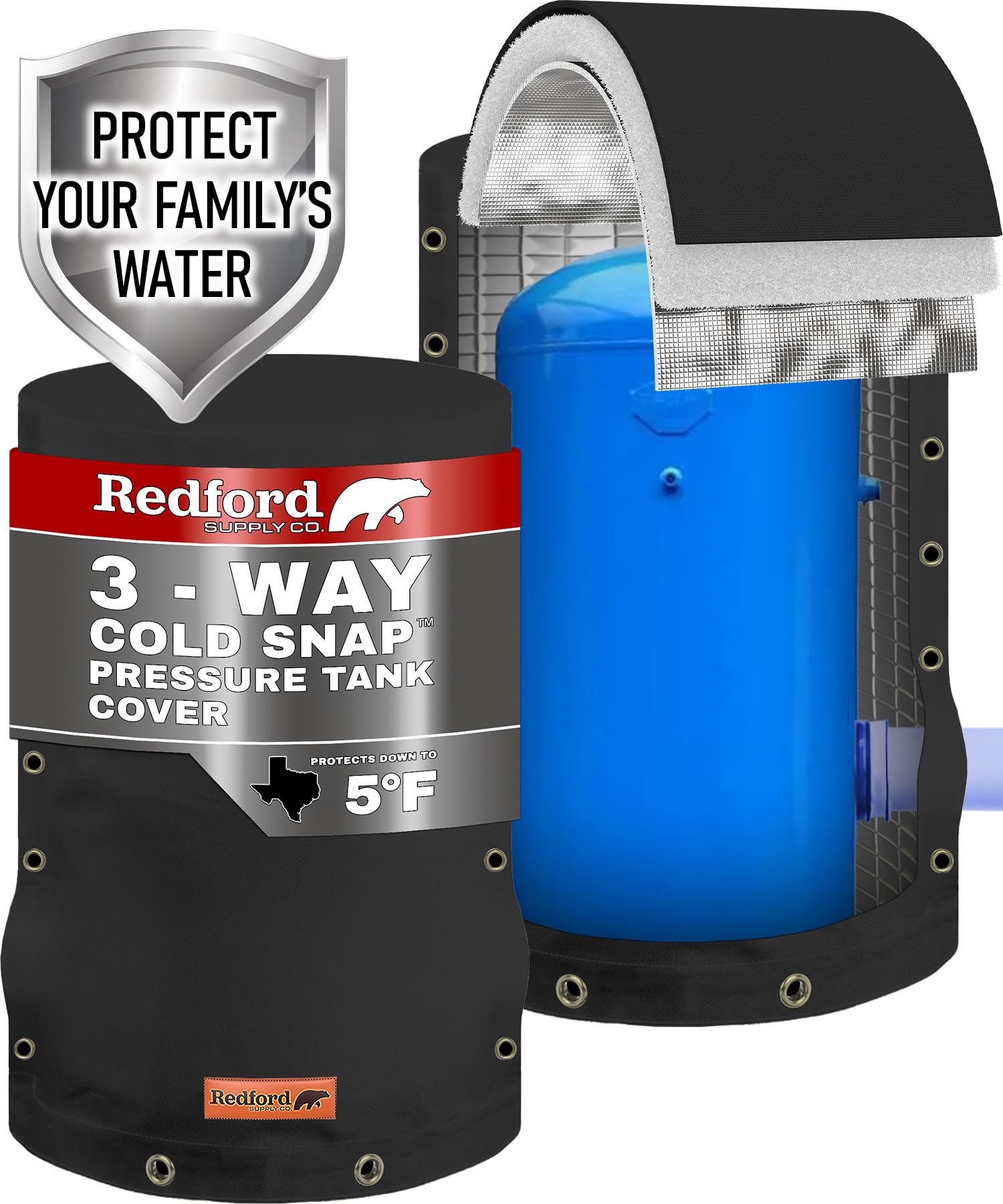 Redford Supply Co. Cold Snap (5°F) Insulated Well Pressure Tank Cover - 20