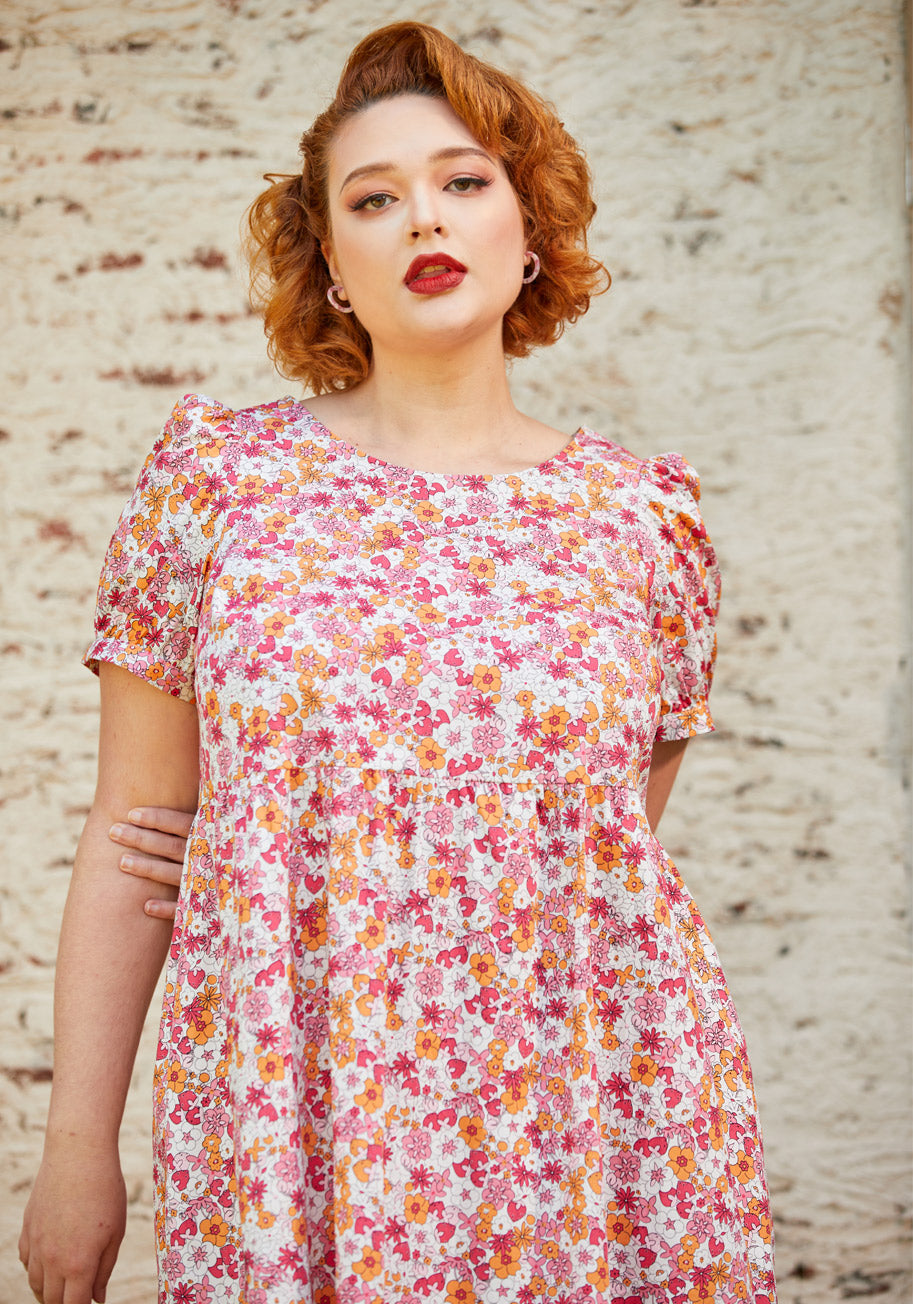 Exuding Ease Midi Dress - Flowy Summer Dress for Women, Casual Boho Chic Dress with Pockets, Perfect for Beach, Vacation & Date Night