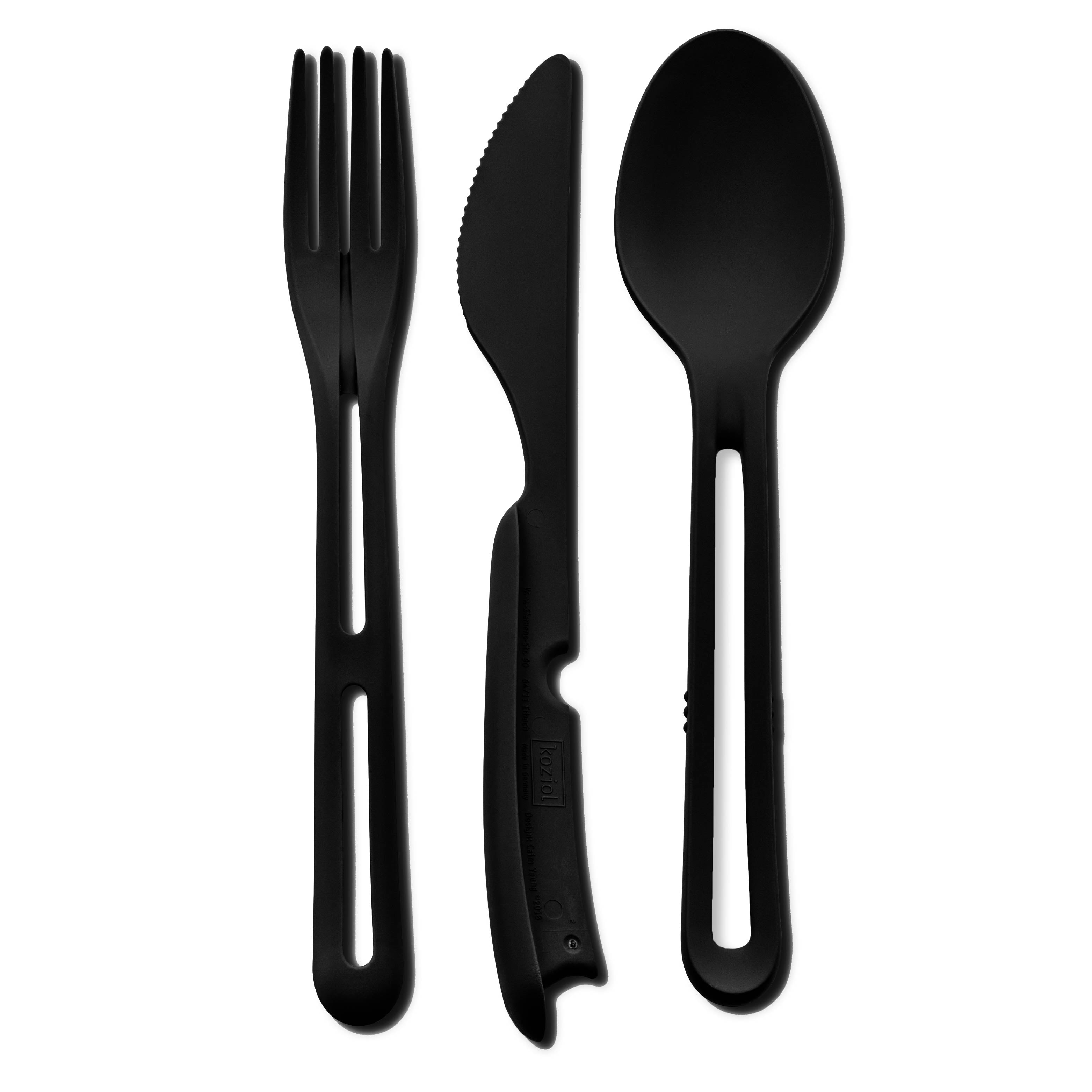 Premium TRICKY BLACK 16-Piece Flatware Set - Stainless Steel Silverware for Dining, Kitchen & Entertaining - Elegant Cutlery Set for Restaurants, Weddings & Everyday Use