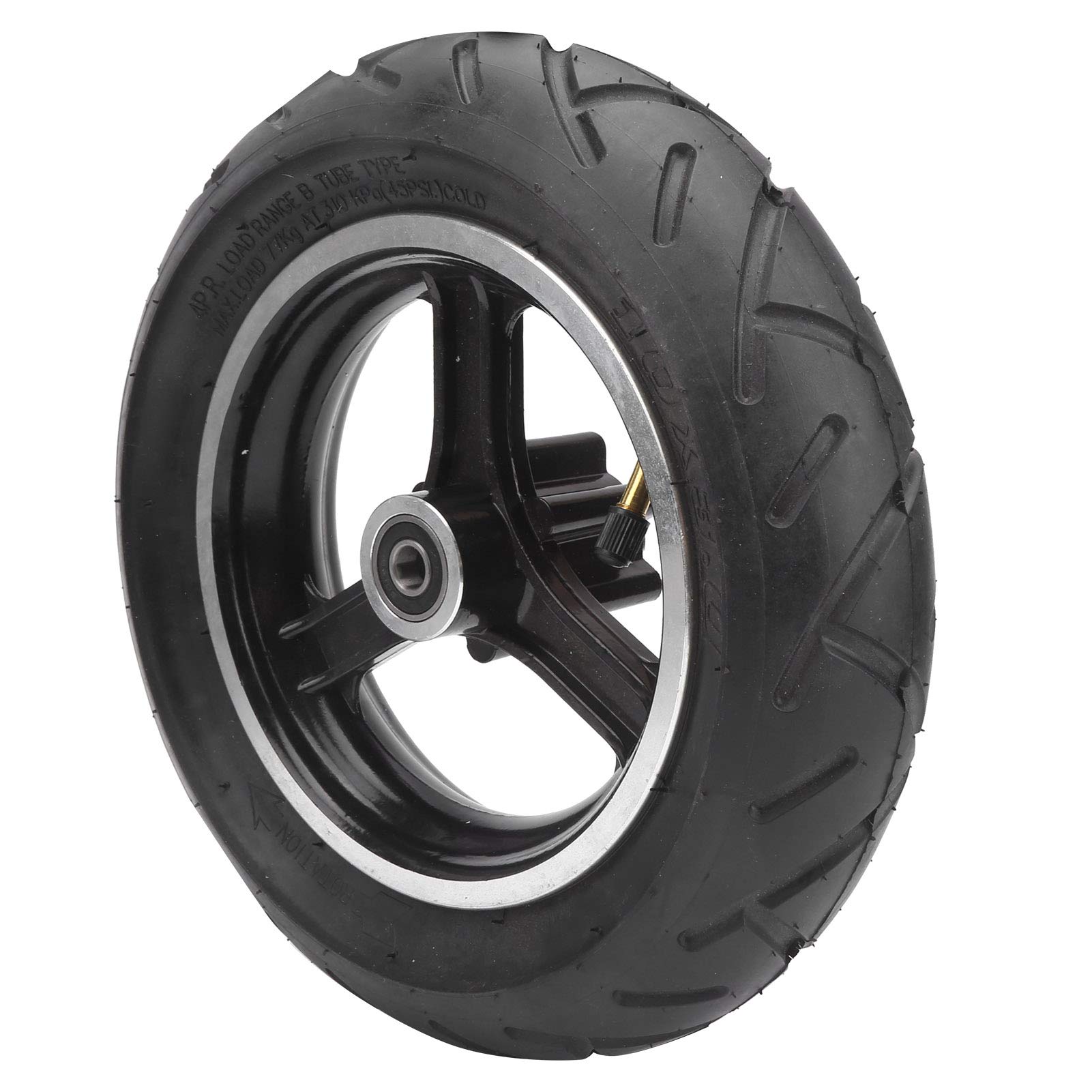 10 x 3 Inch Electric Scooter Tire - Inflatable Natural Rubber with Damping Effect, Includes Hub, Outer & Inner Tires - Perfect for Commuting, Urban Travel & Off-Road Adventures