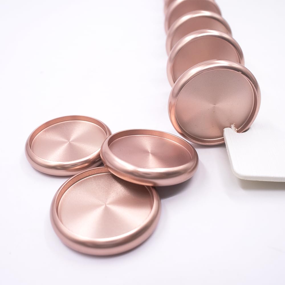 11pcs 1 Inch Rose Gold Metal Discbound Expansion Discs for DIY Planner & Notebook - Premium 24mm Discbound Expander Rings (2025 Edition) - Perfect for Custom Planners, Journals, and Office Organization